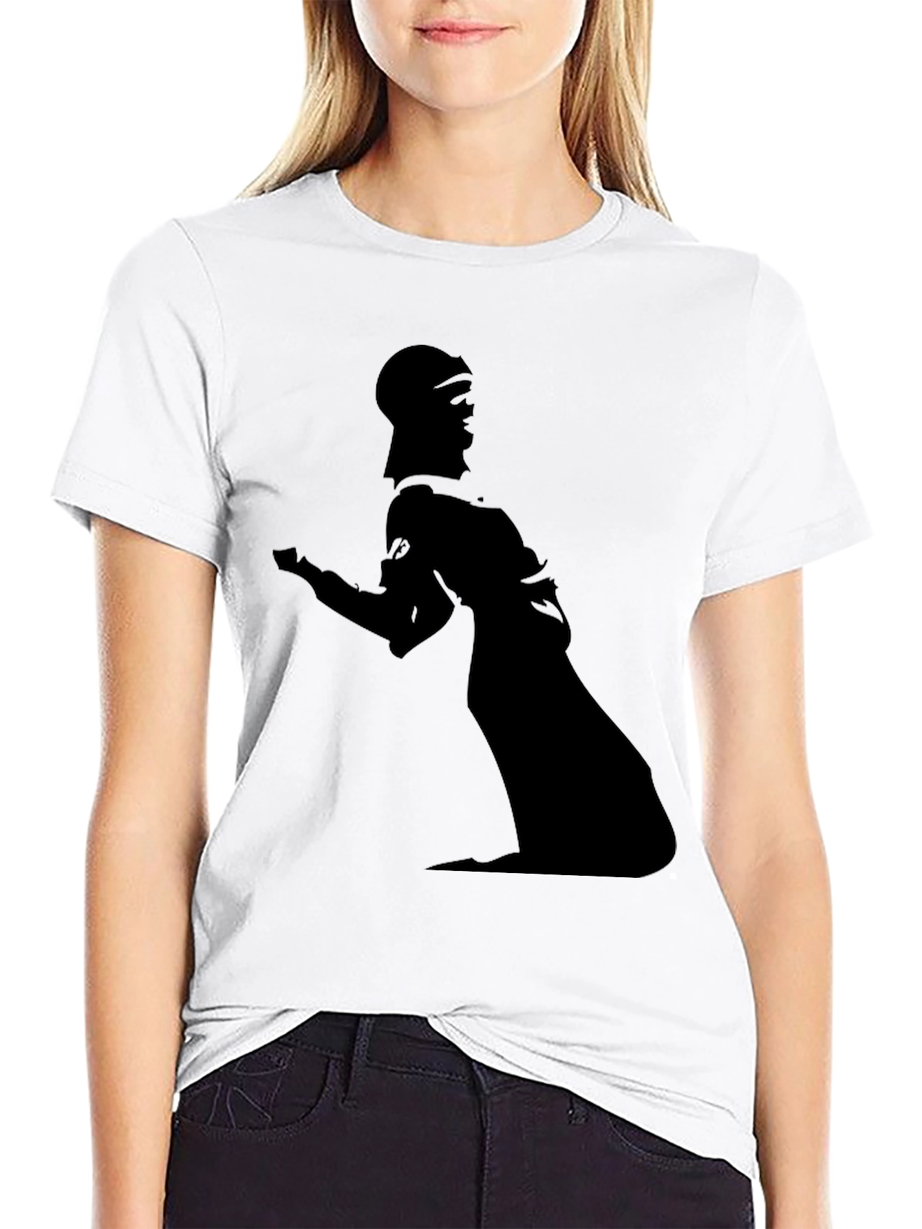 Silhouette Graphic Tee - Modern Black T-Shirt