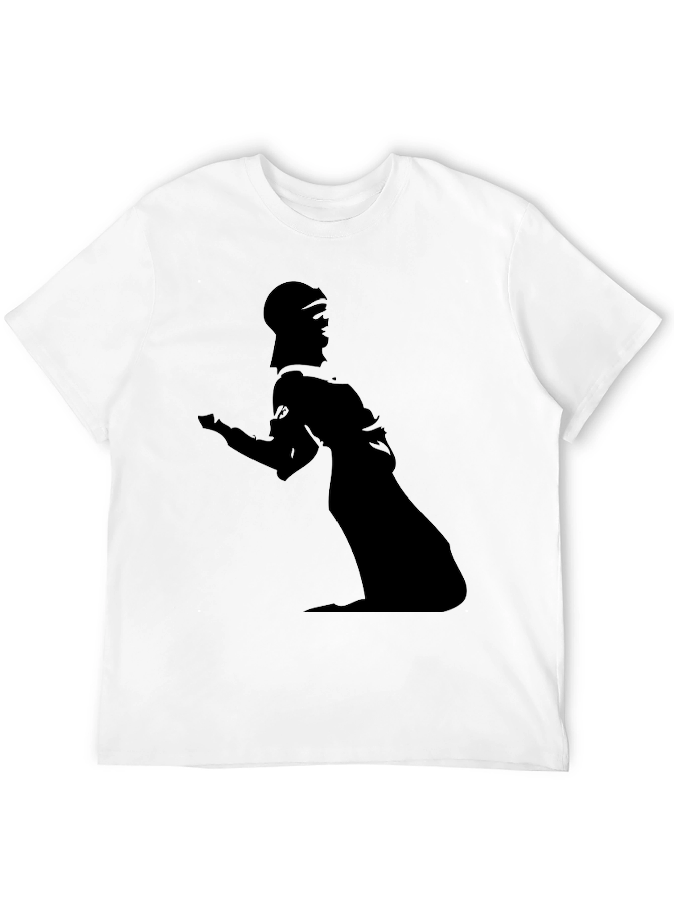 Silhouette Graphic Tee - Modern Black T-Shirt