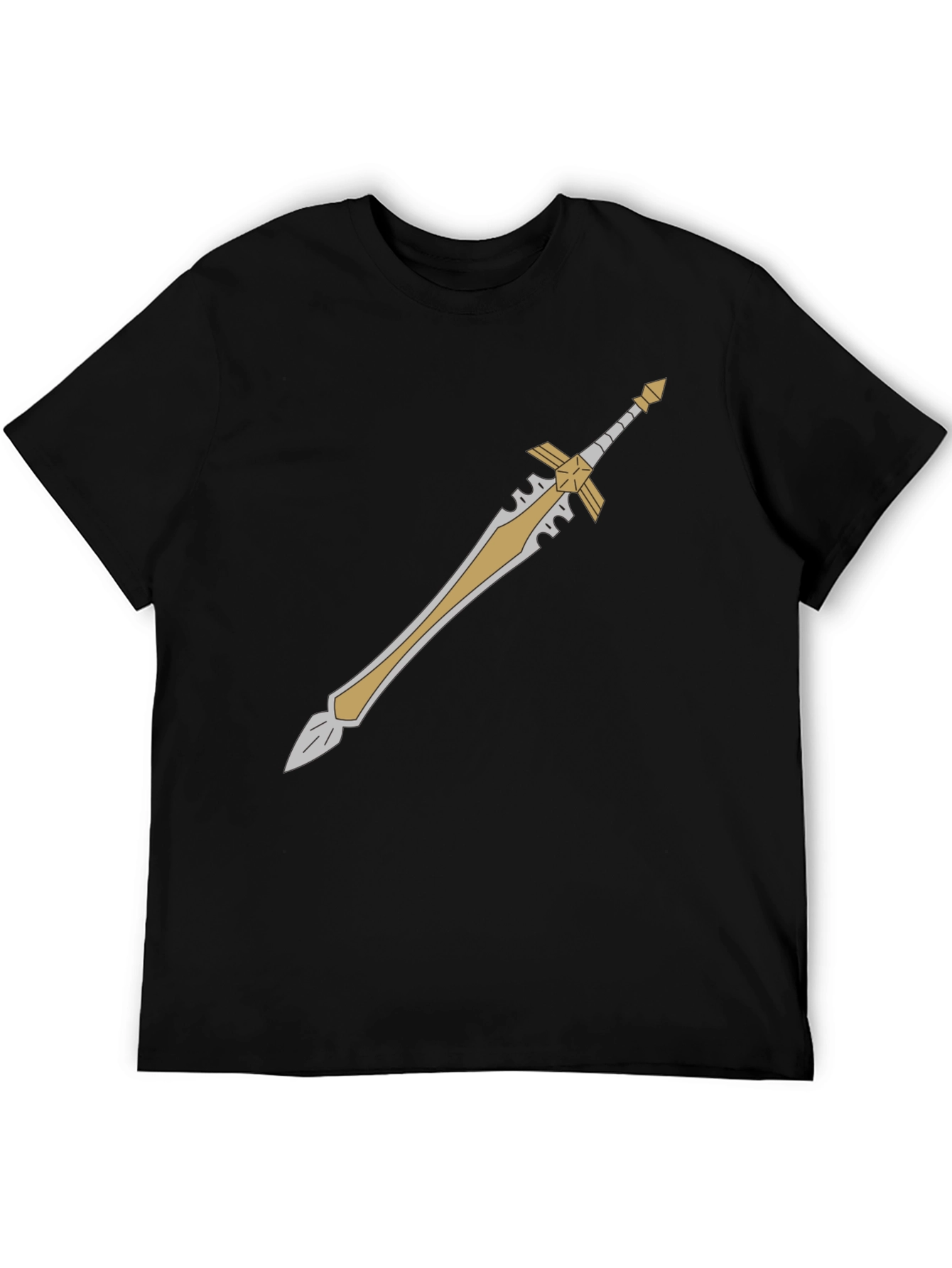 Sword Graphic Tee - Black Cotton Blend