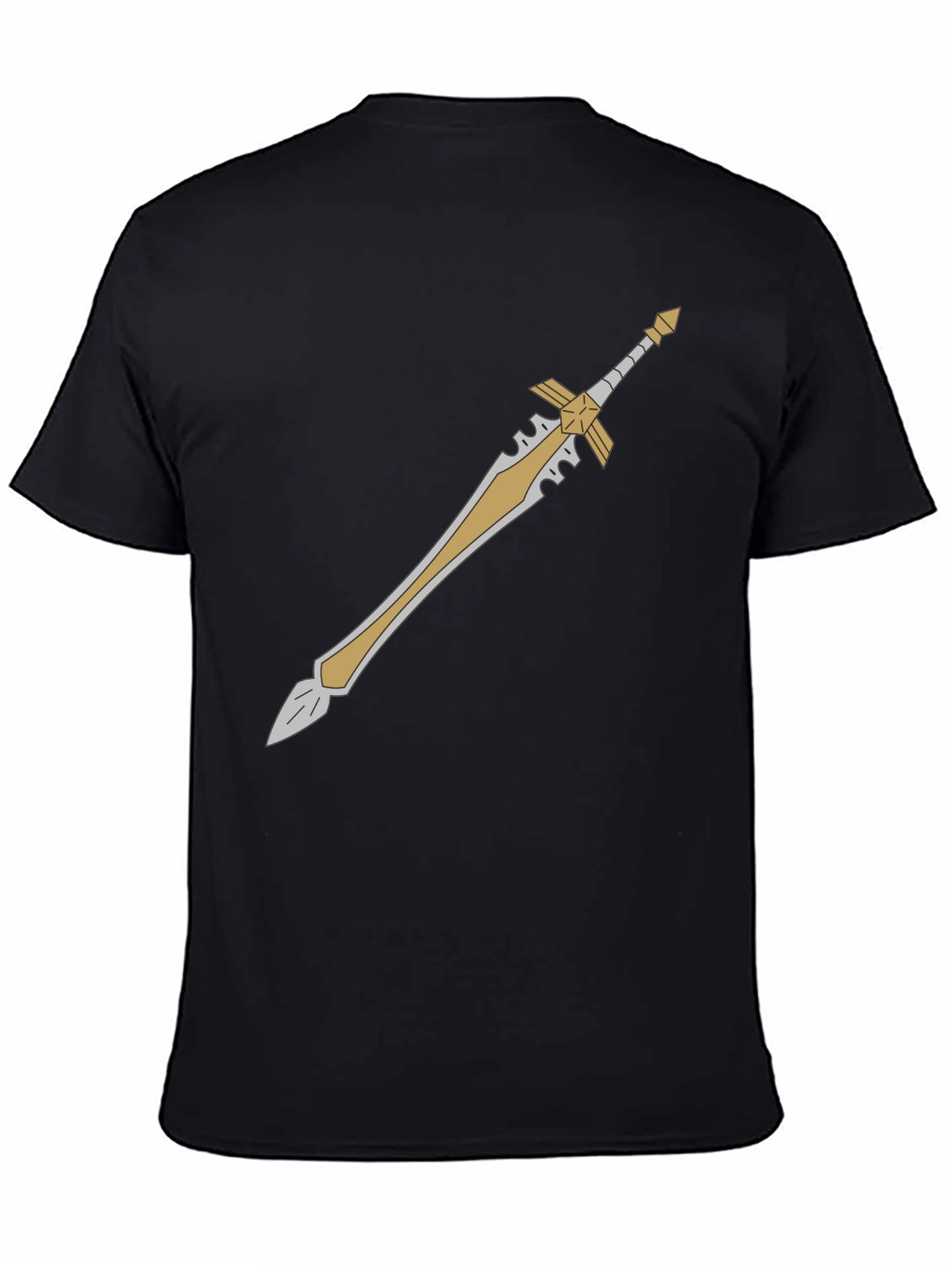 Sword Graphic Tee - Black Cotton Blend