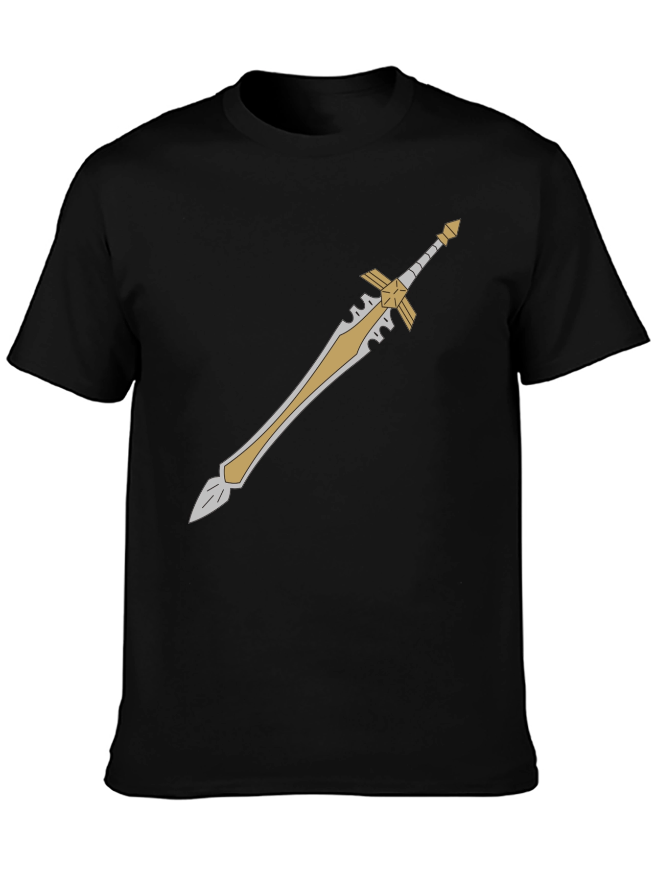 Sword Graphic Tee - Black Cotton Blend