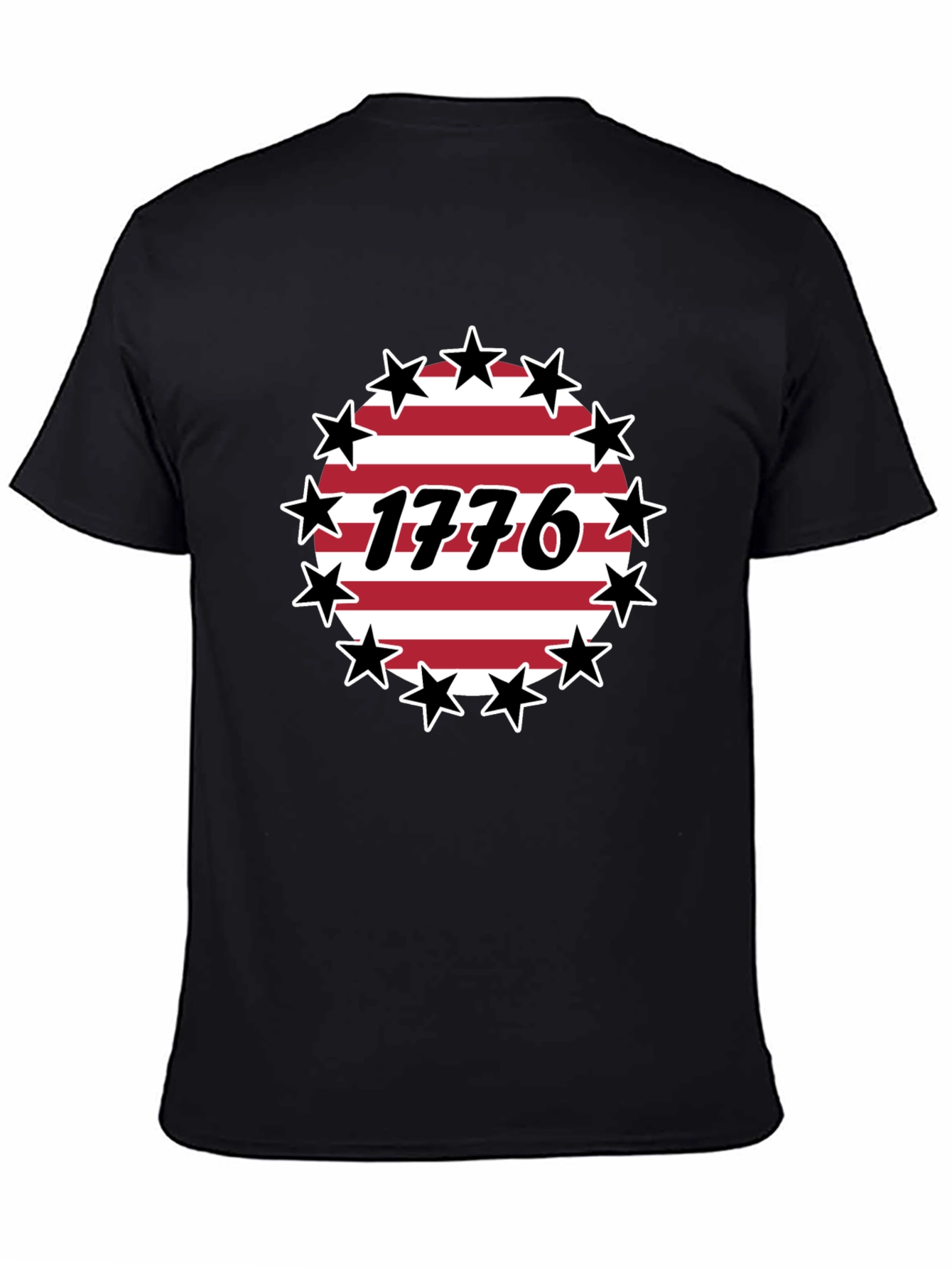 Patriotic 1776 Stars & Stripes Graphic T-Shirt