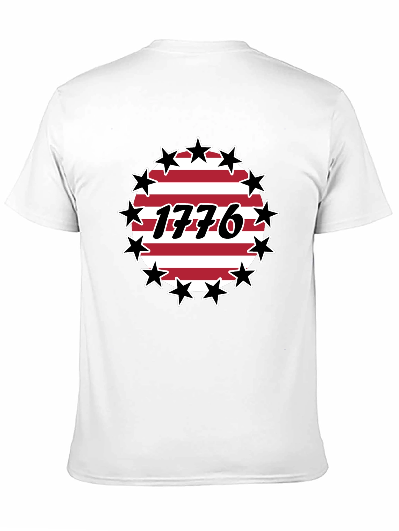 Patriotic 1776 Stars & Stripes Graphic T-Shirt