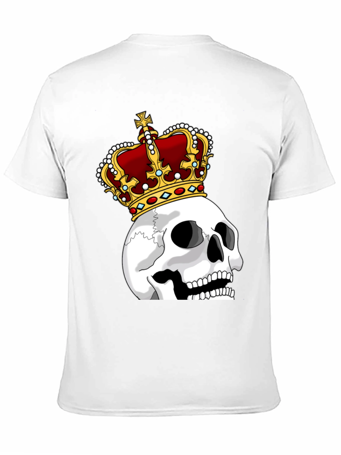 Skull King Graphic Tee - Black Cotton T-Shirt