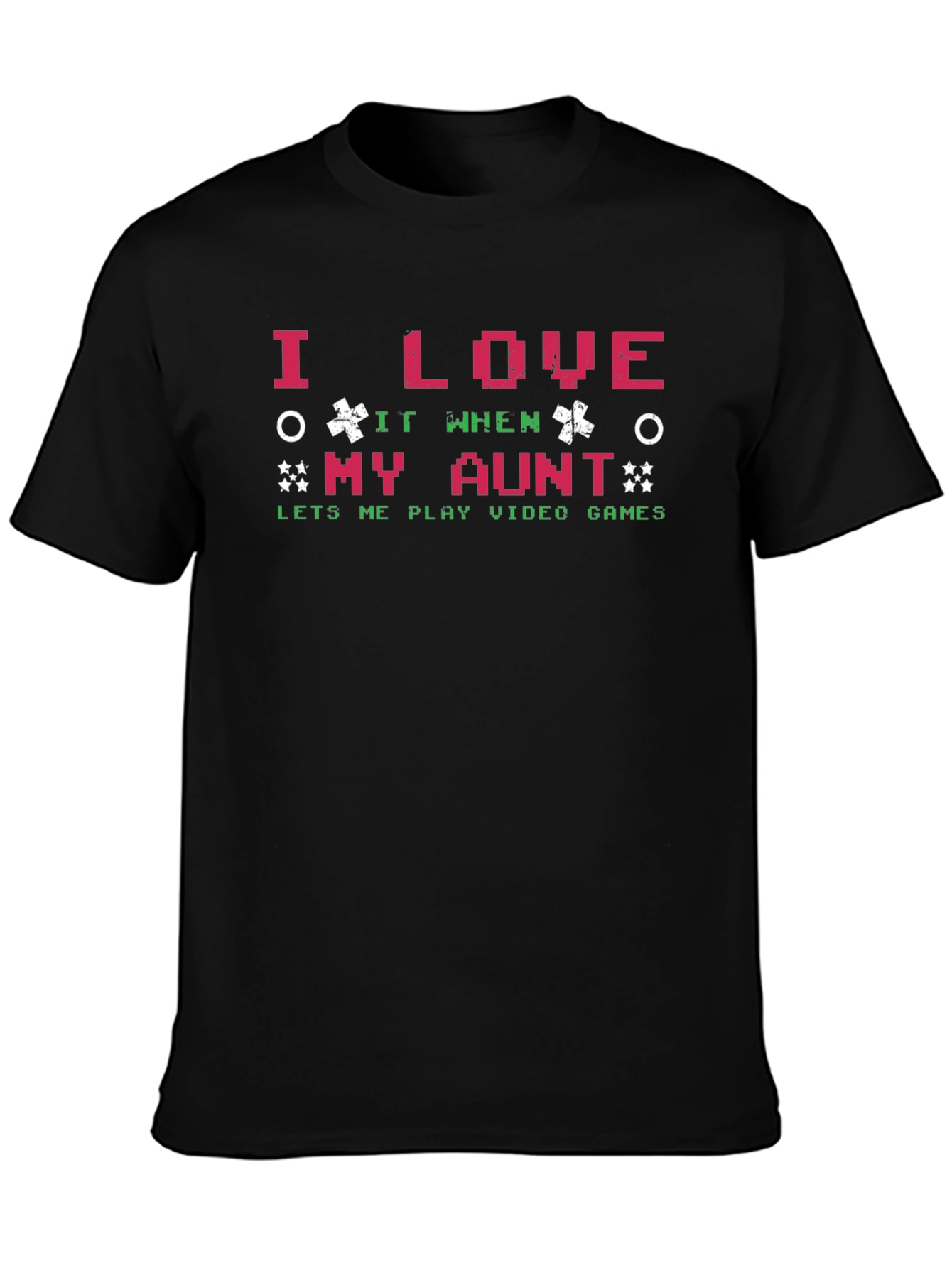 I Love My Aunt Video Game Graphic Tee