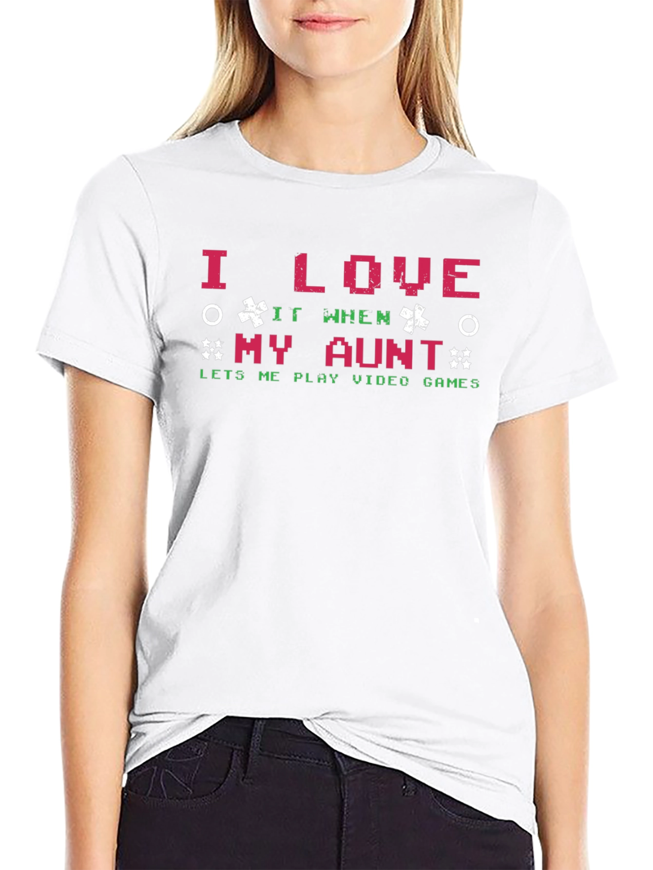 I Love My Aunt Video Game Graphic Tee