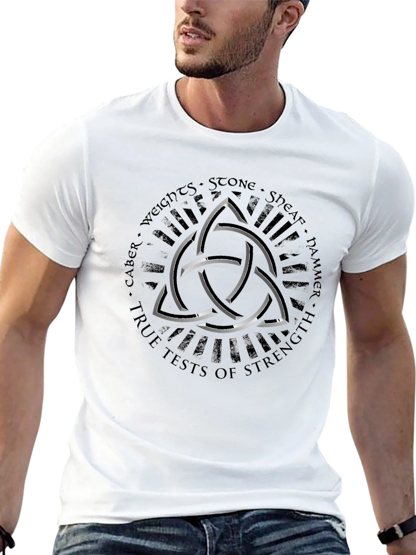 True Tests of Strength Celtic Knot Black T-Shirt