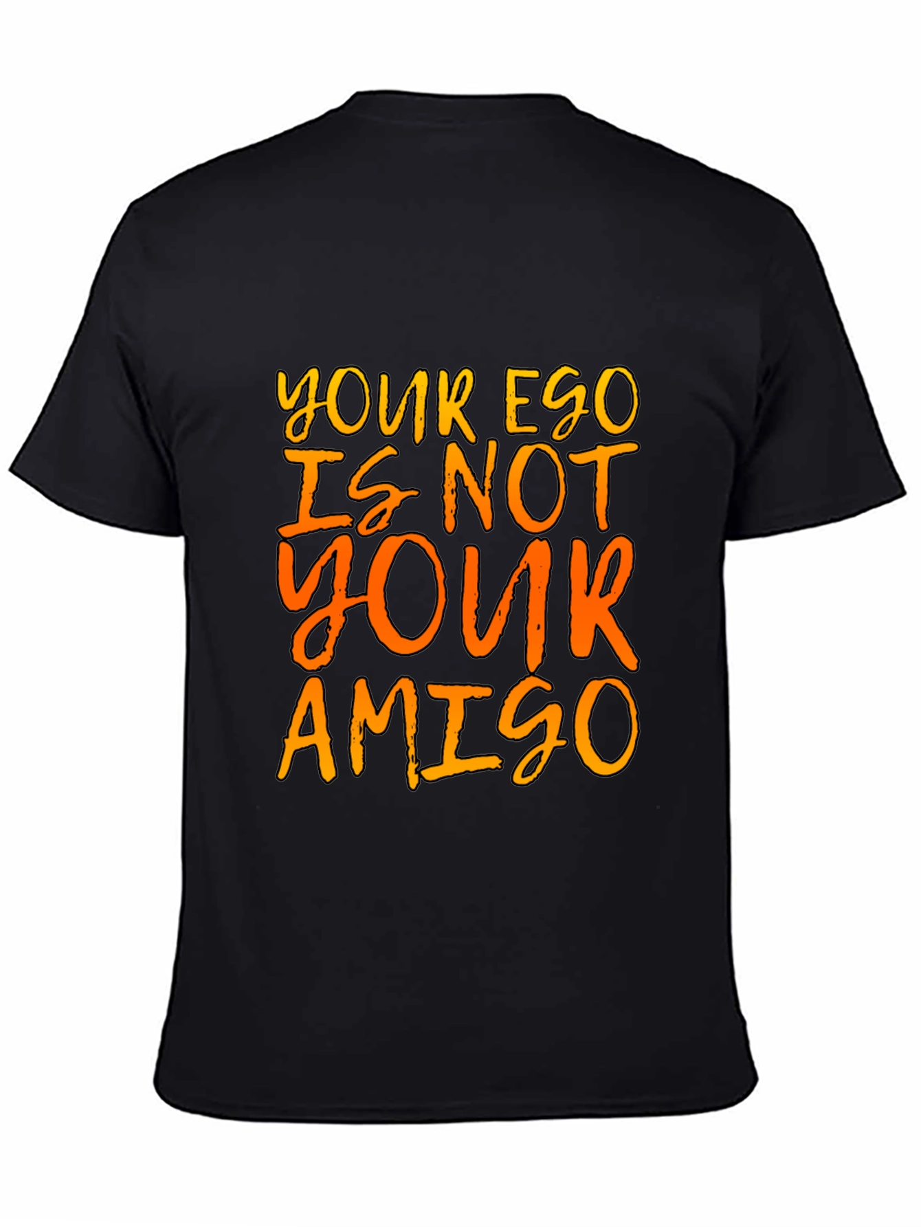 Ego Amigo Graphic Tee - Black Cotton T-Shirt