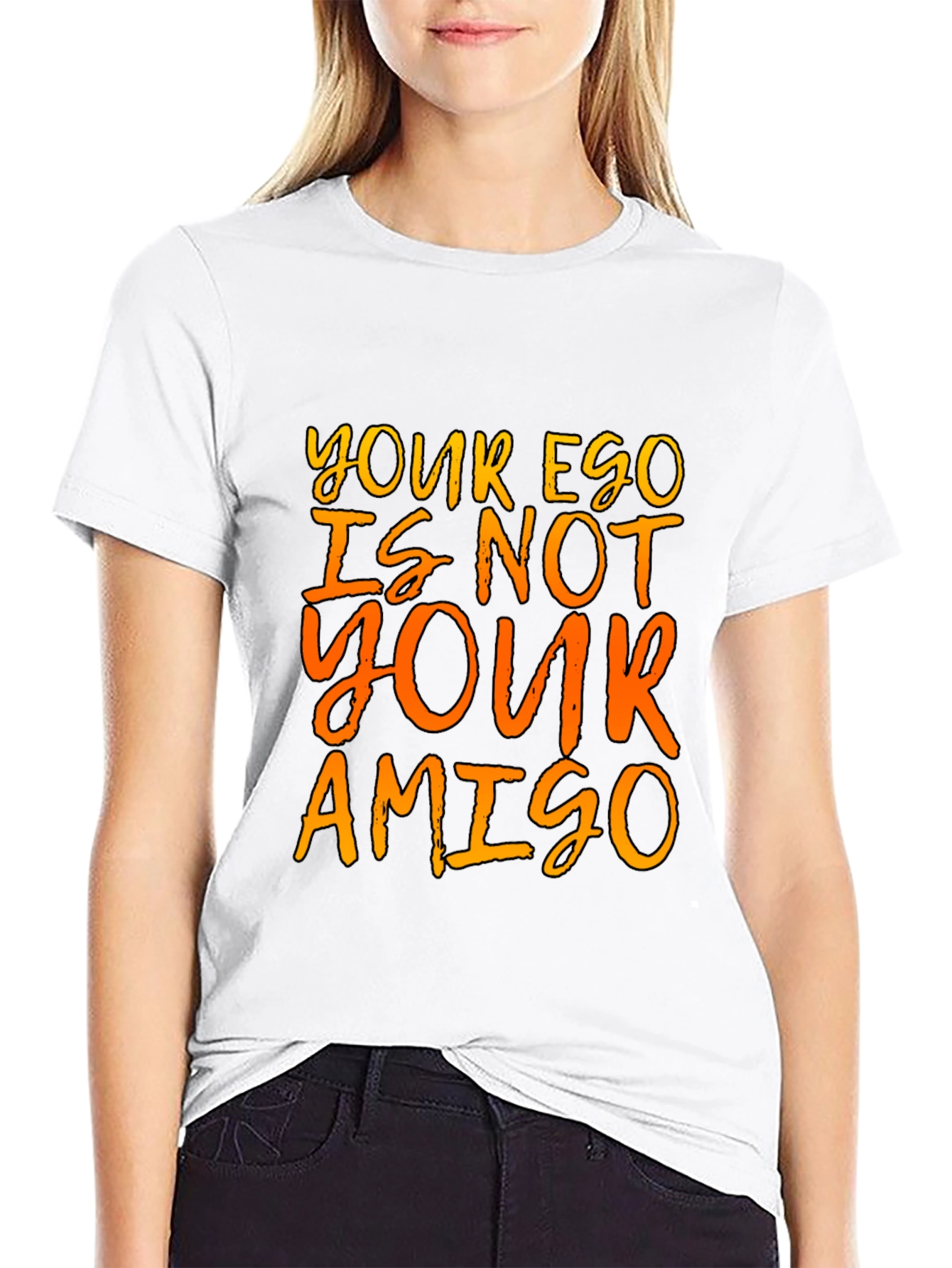 Ego Amigo Graphic Tee - Black Cotton T-Shirt
