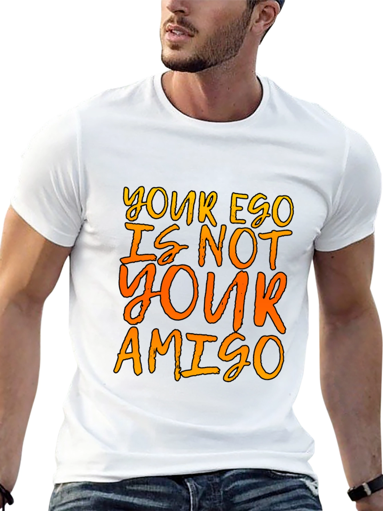 Ego Amigo Graphic Tee - Black Cotton T-Shirt