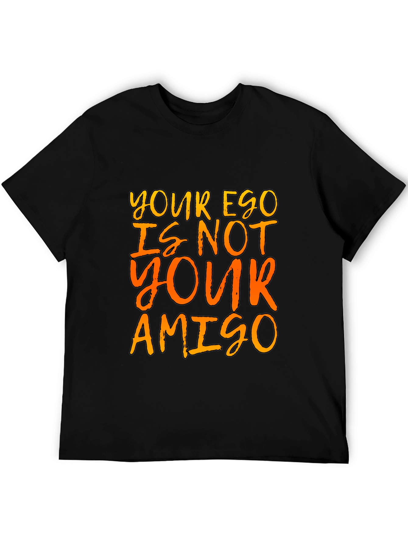 Ego Amigo Graphic Tee - Black Cotton T-Shirt