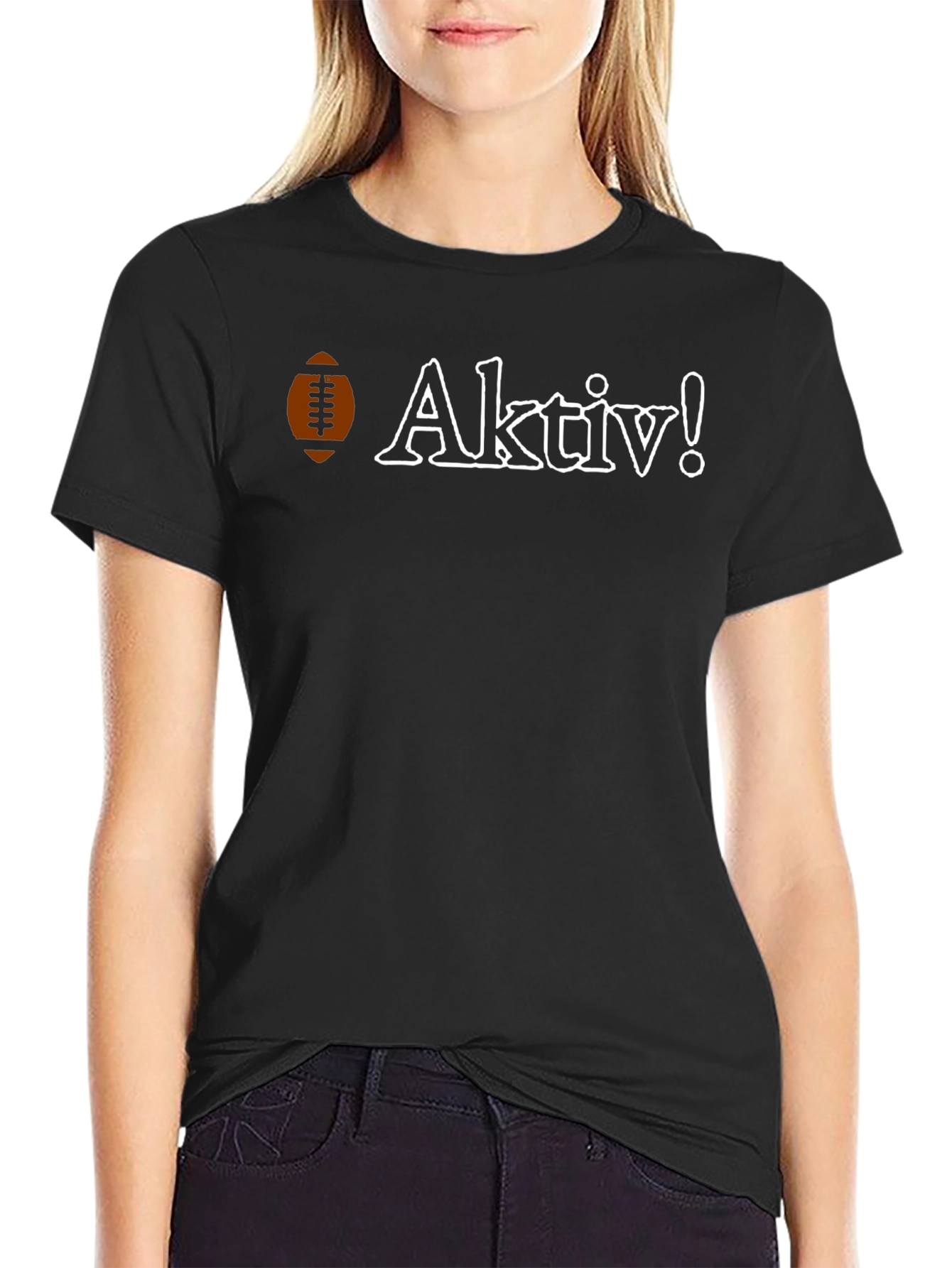 Aktiv! Football Style Graphic Tee - Stylish Casual Wear