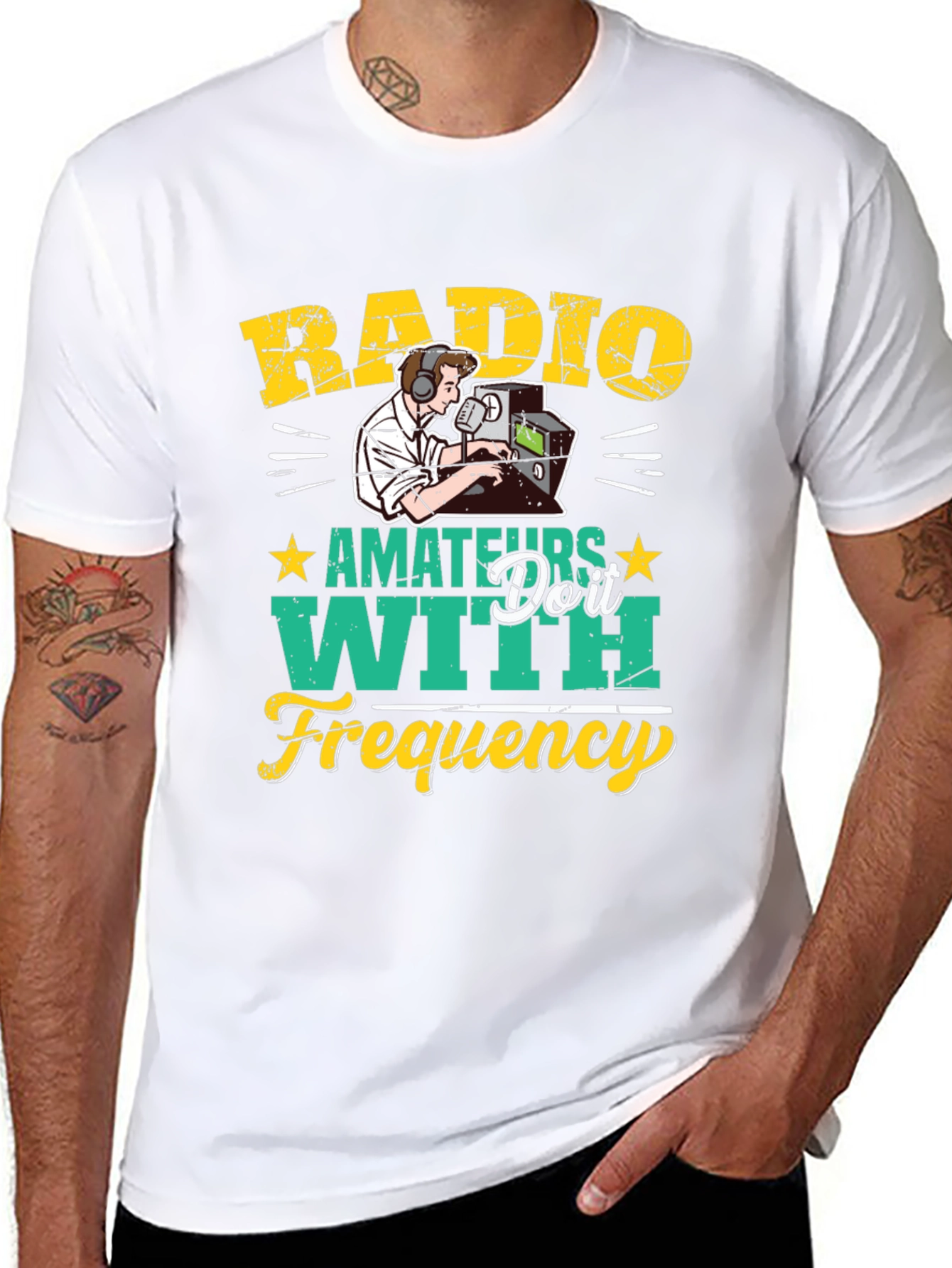Radio Amateurs With Frequency T-Shirt