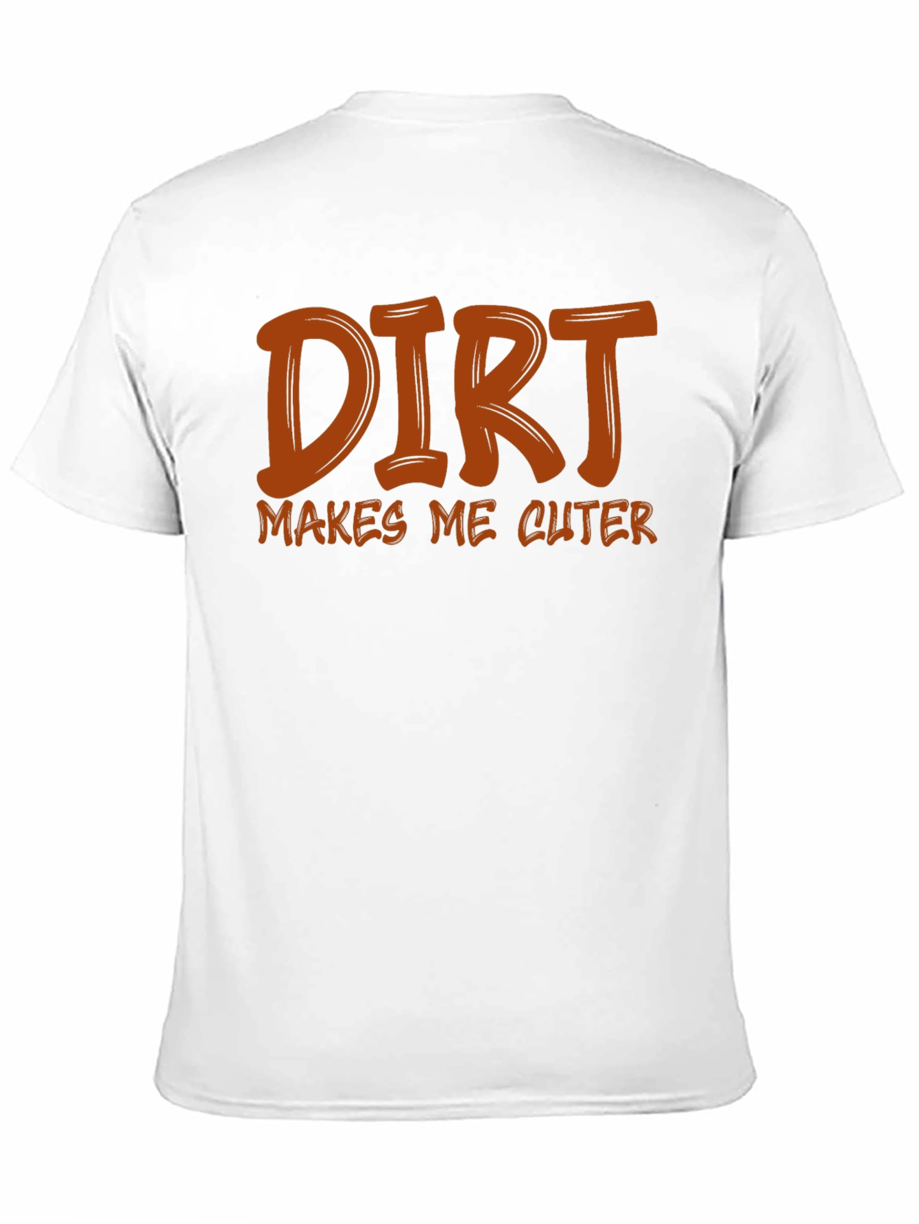 Dirt Makes Me Cuter Black Graphic Tee