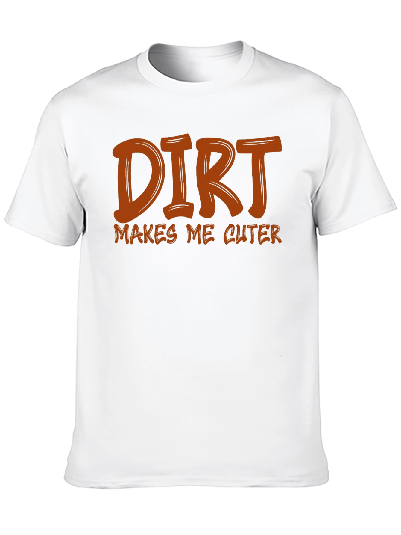 Dirt Makes Me Cuter Black Graphic Tee