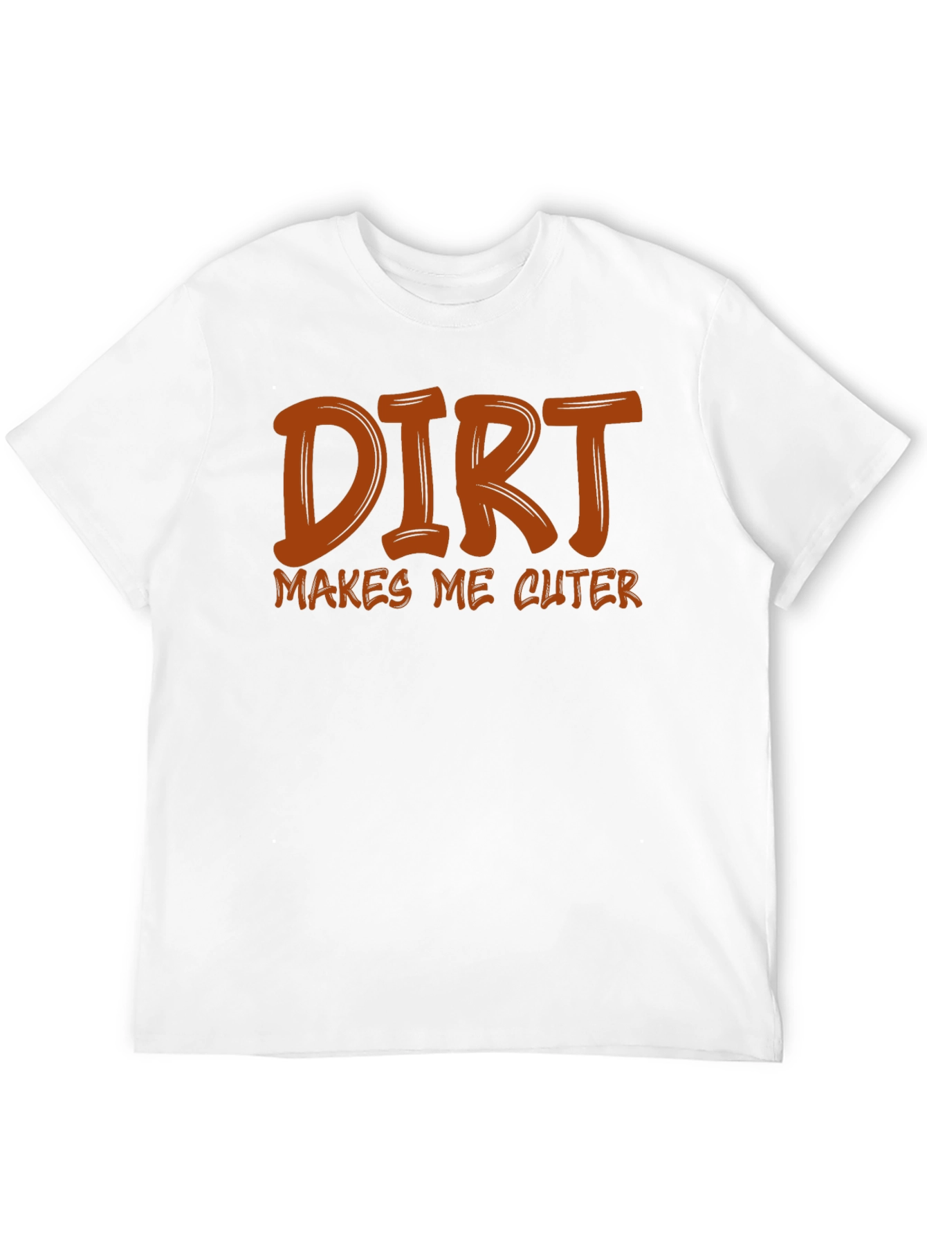Dirt Makes Me Cuter Black Graphic Tee
