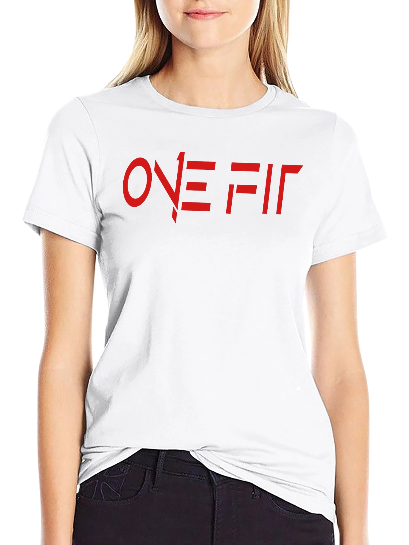 ONE FIT Graphic Tee - Black Cotton Blend