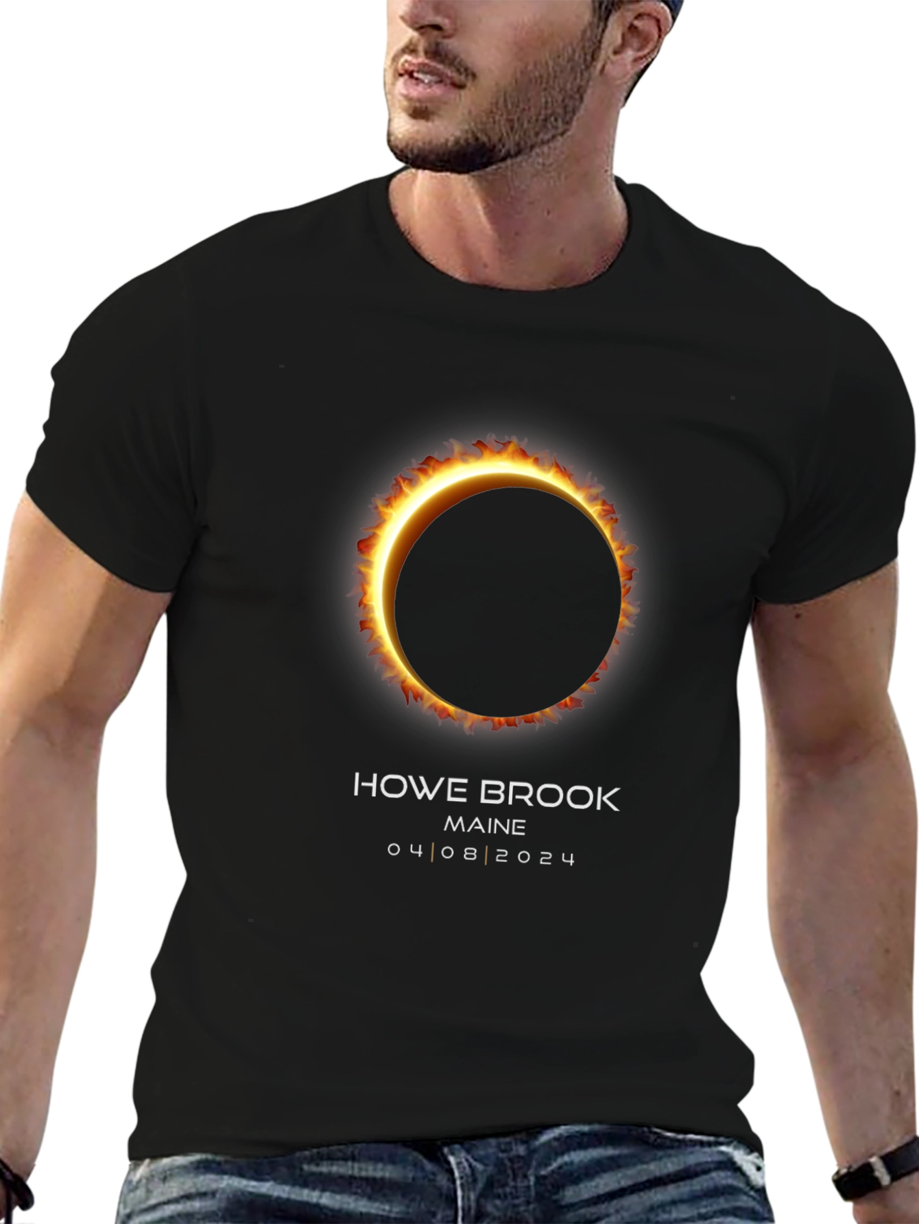 Howe Brook Maine Eclipse 04/08/2024 T-Shirt
