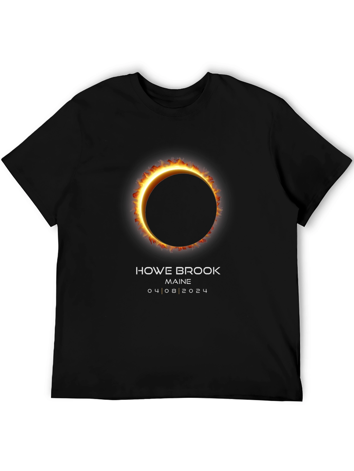 Howe Brook Maine Eclipse 04/08/2024 T-Shirt