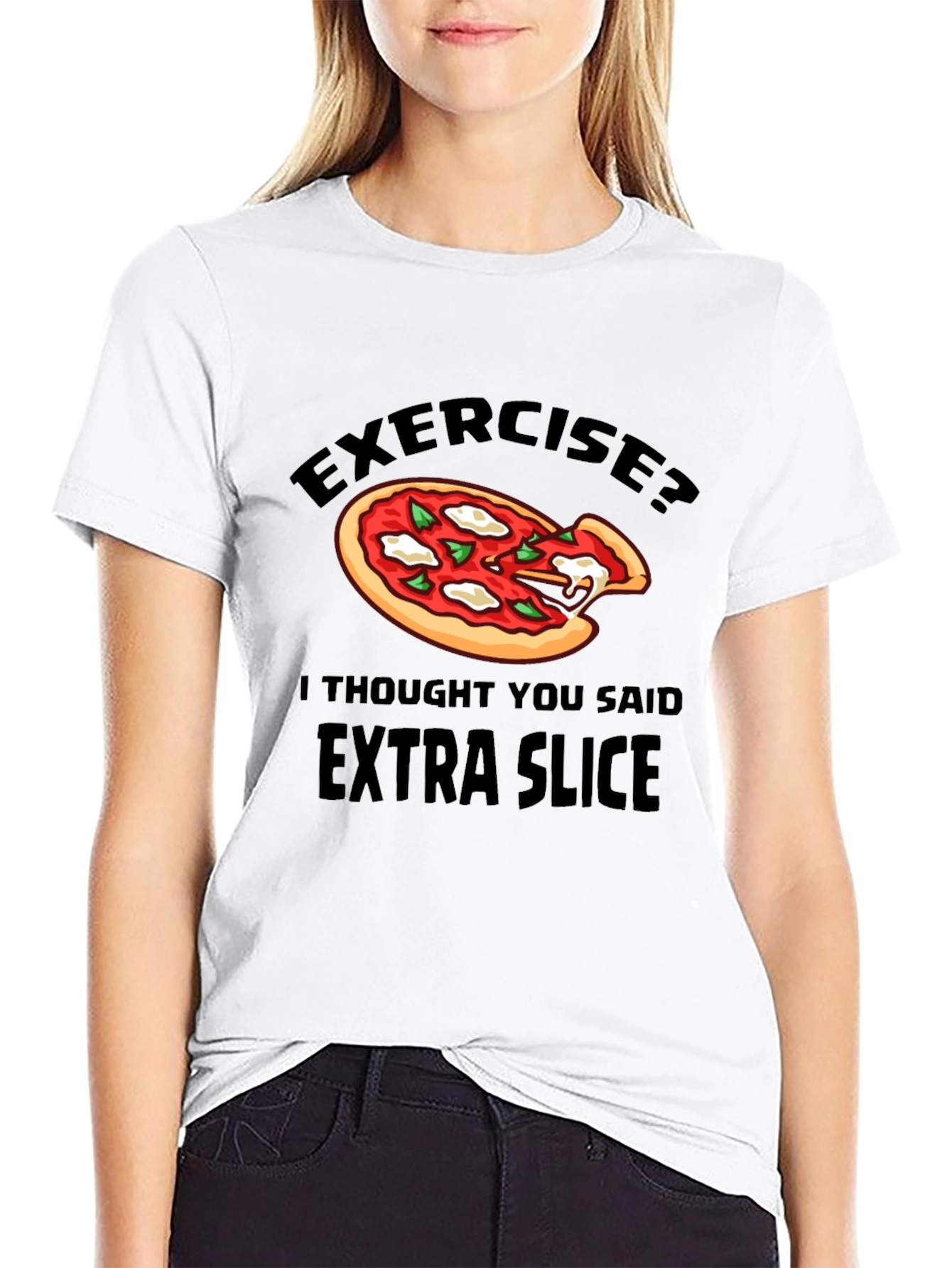 Funny Pizza Lover T-Shirt - Extra Slice Humor