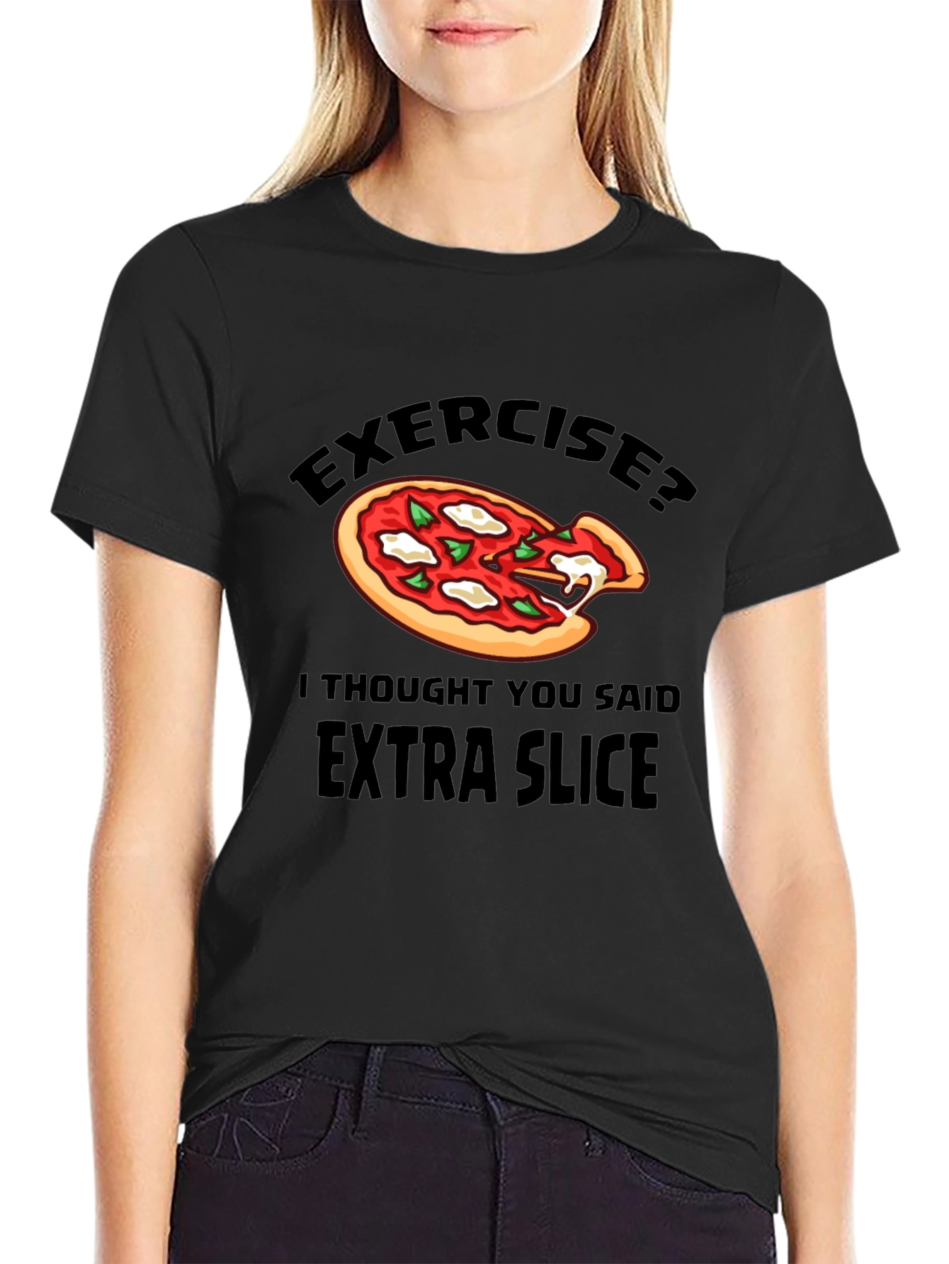 Funny Pizza Lover T-Shirt - Extra Slice Humor