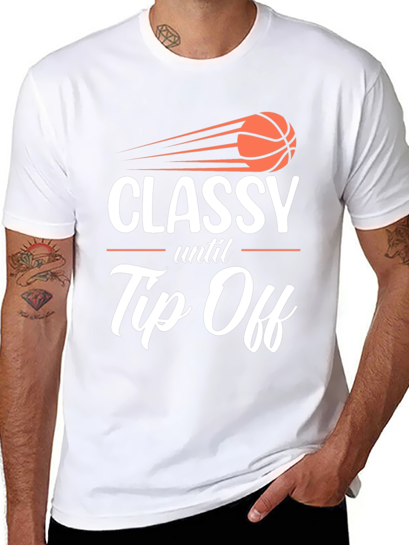 Classy Until Tip Off Graphic T-Shirt