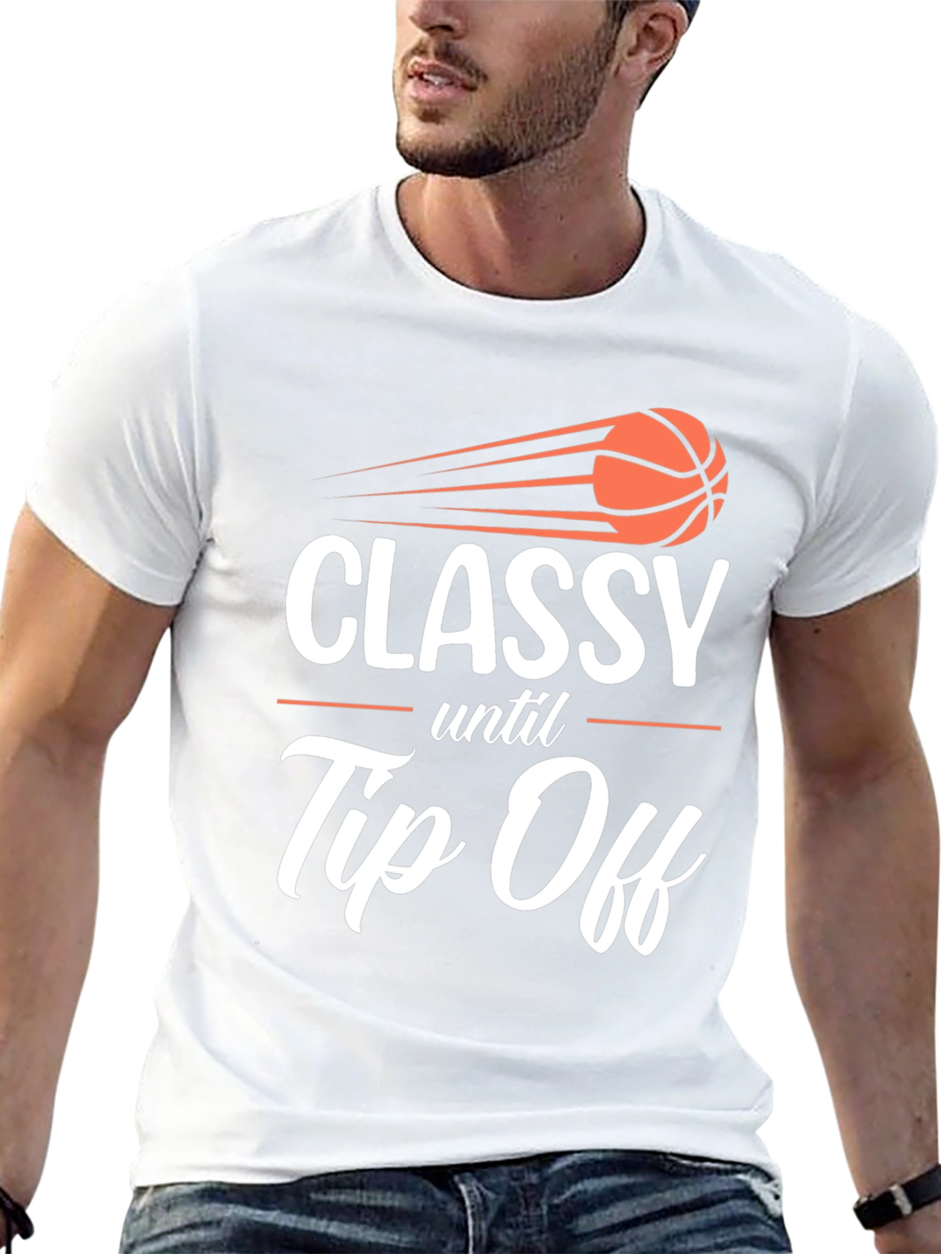Classy Until Tip Off Graphic T-Shirt