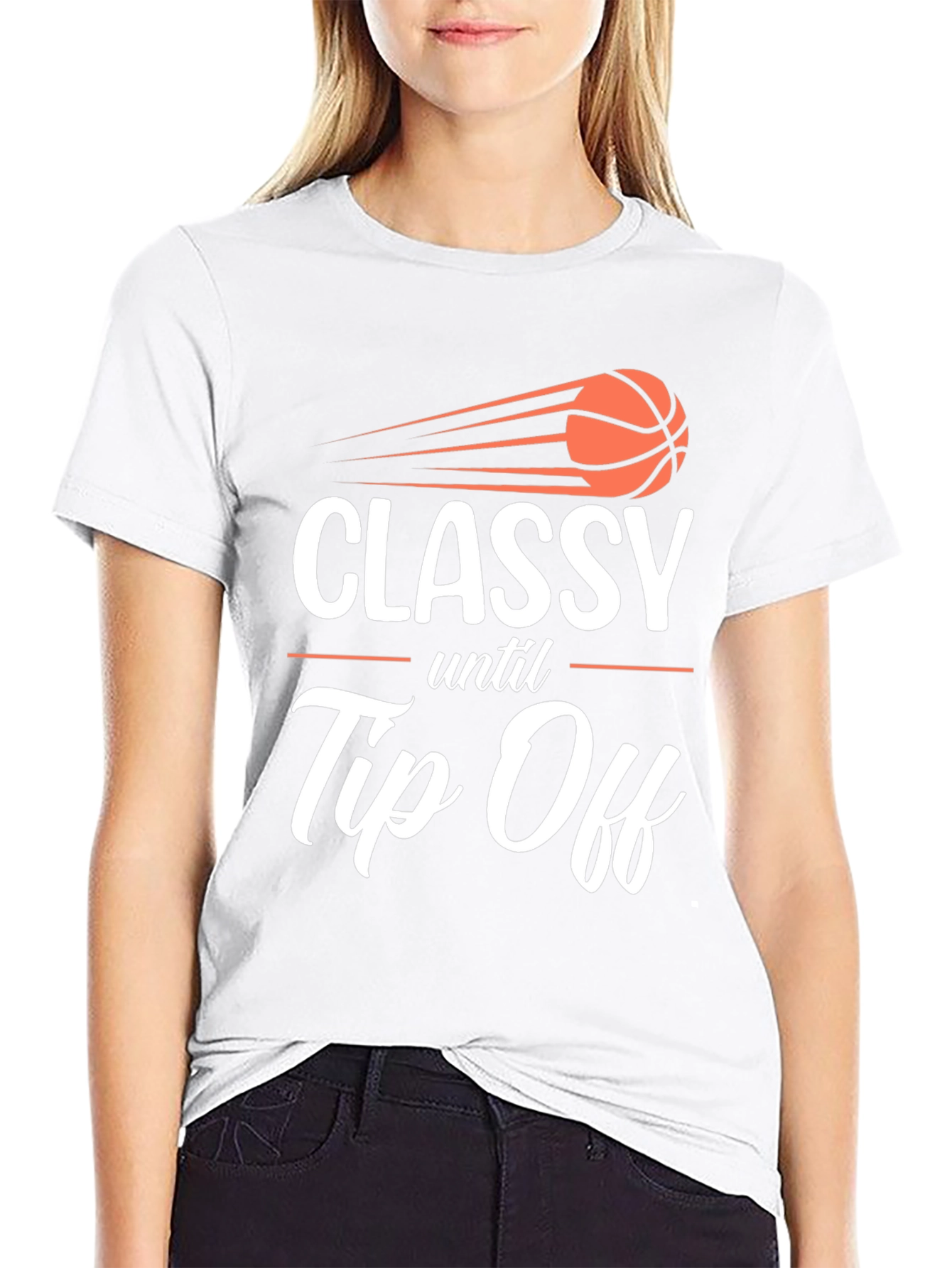 Classy Until Tip Off Graphic T-Shirt