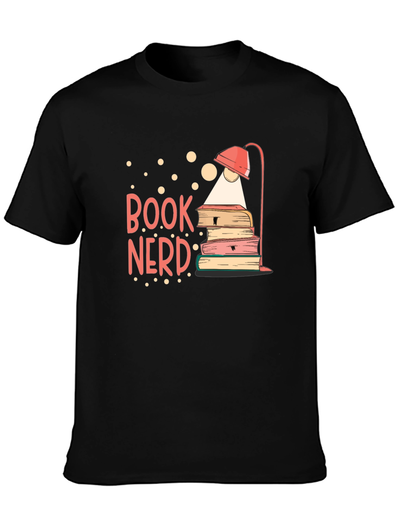Book Nerd T-Shirt - Reading Lamp and Books
