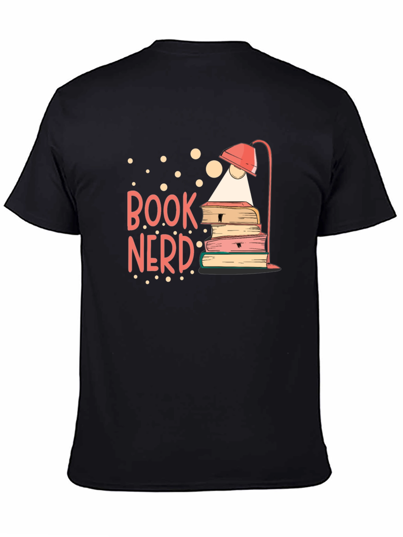 Book Nerd T-Shirt - Reading Lamp and Books