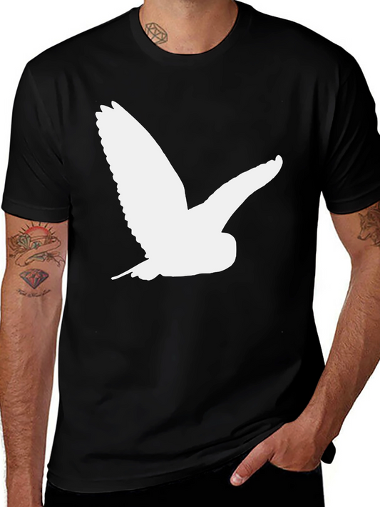 Owl Silhouette T-Shirt - Classic Black Tee