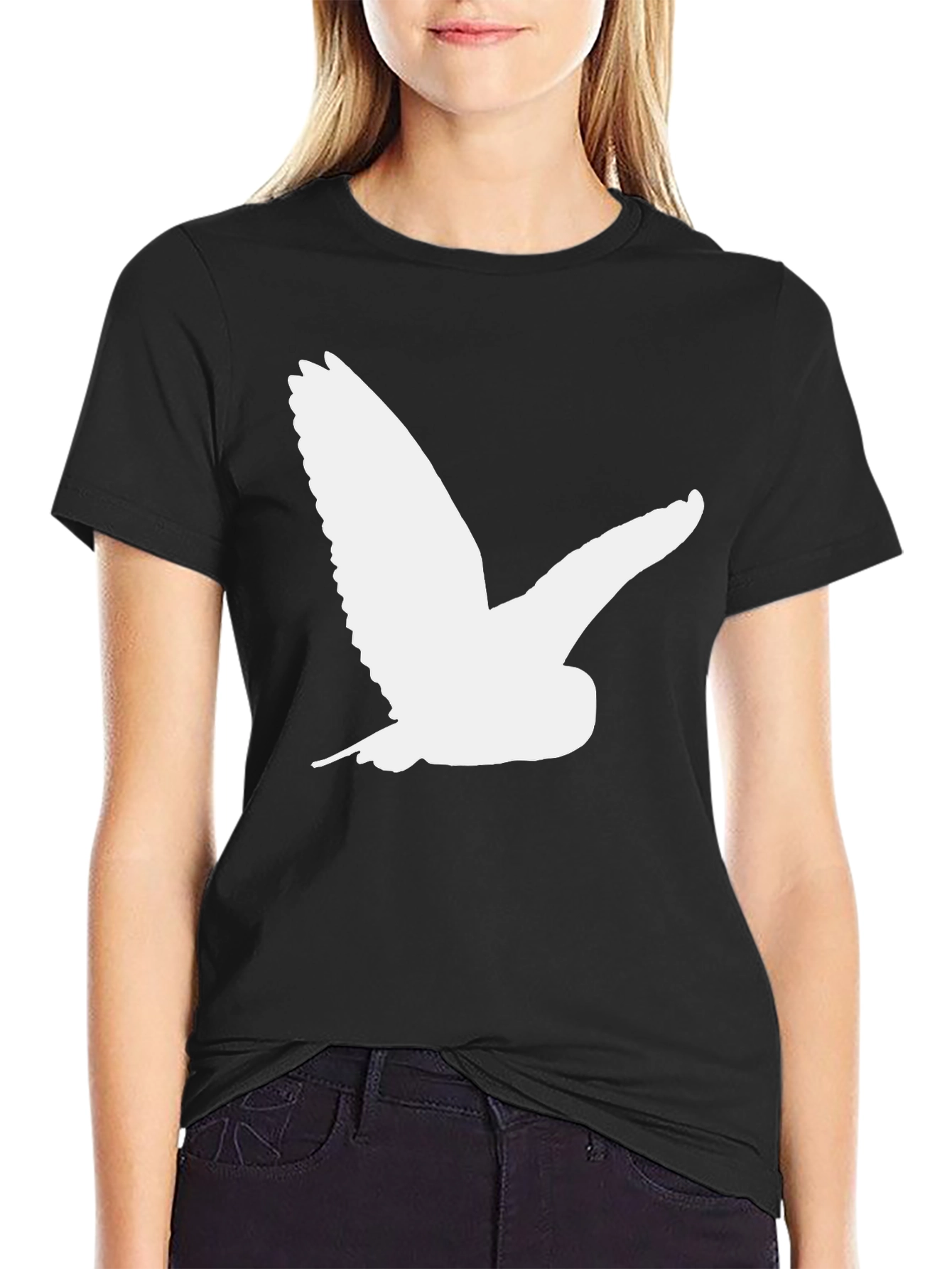 Owl Silhouette T-Shirt - Classic Black Tee