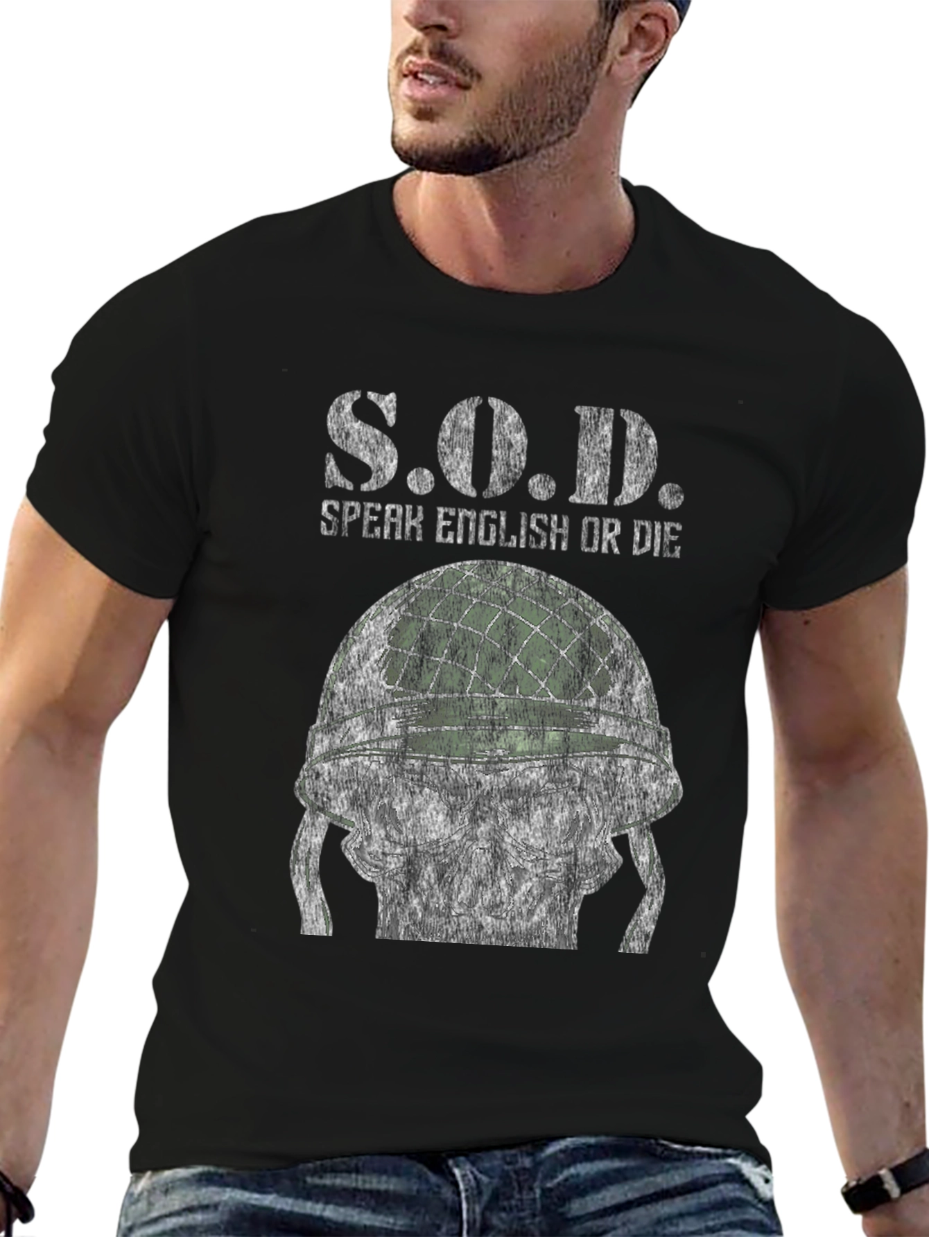 S.O.D. Speak English Or Die Graphic Tee
