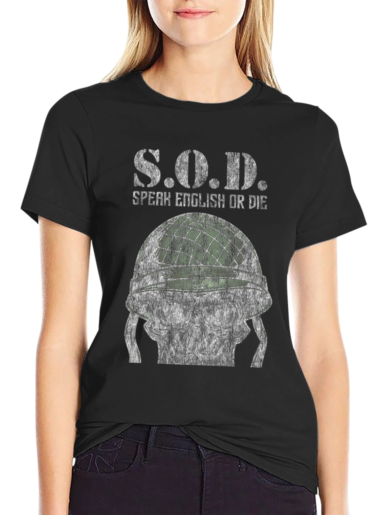 S.O.D. Speak English Or Die Graphic Tee
