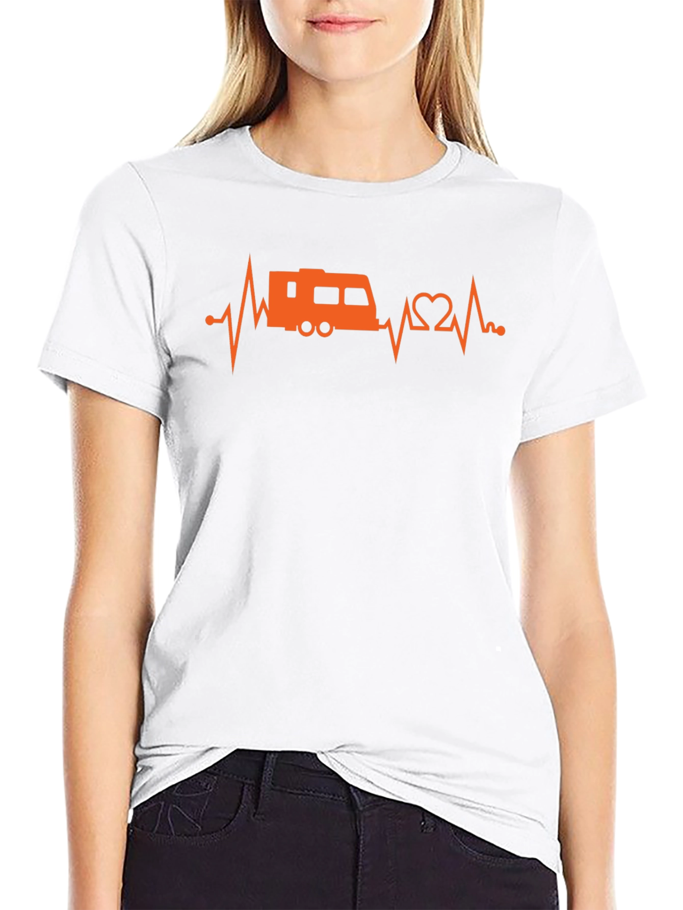 RV Heartbeat T-Shirt - Camping Life