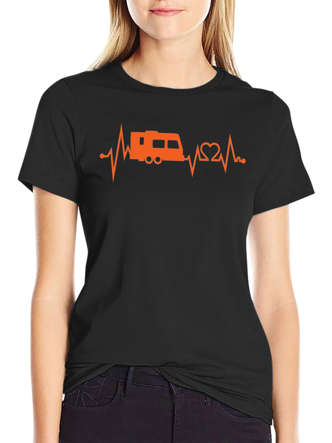RV Heartbeat T-Shirt - Camping Life