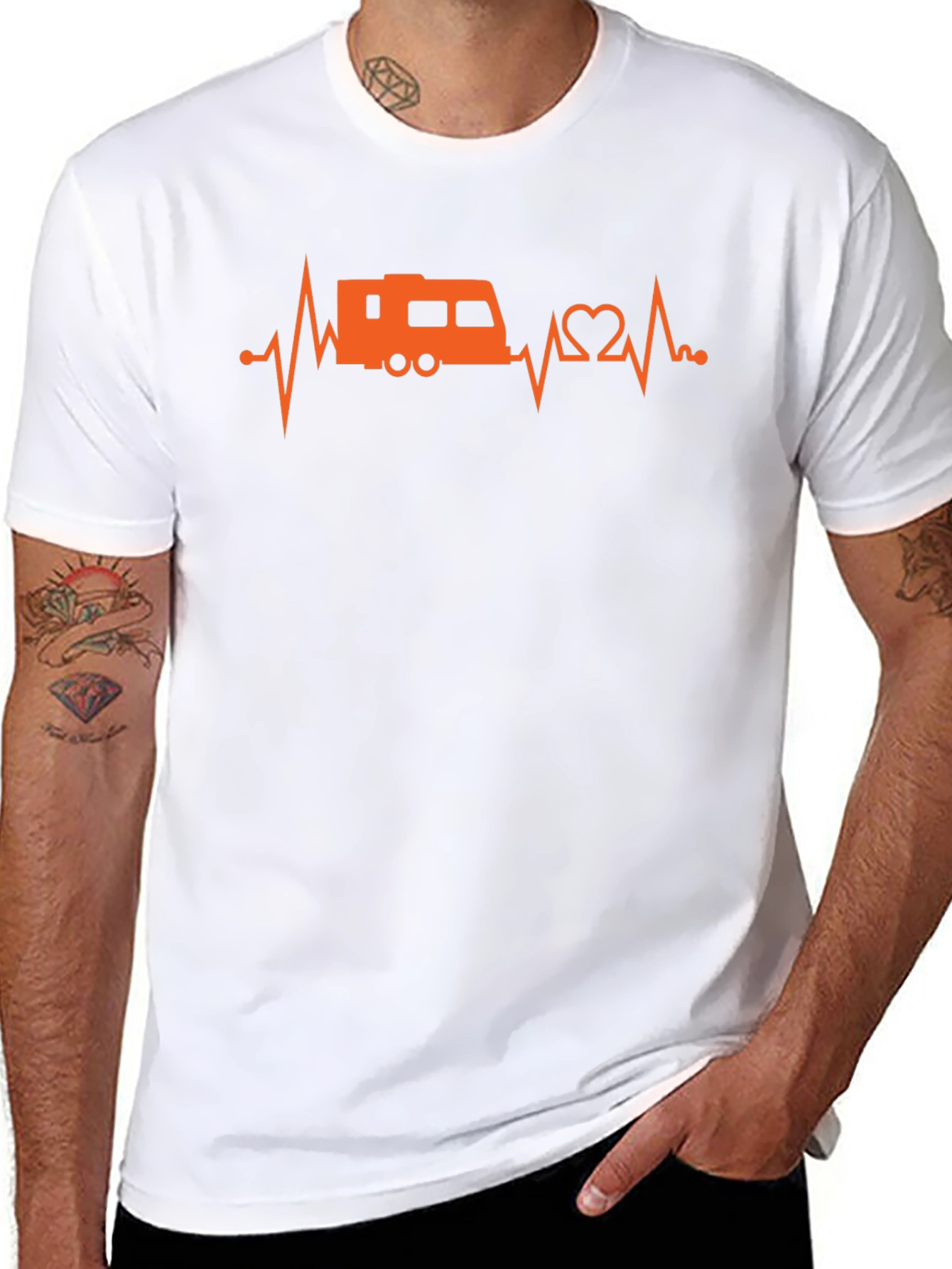 RV Heartbeat T-Shirt - Camping Life