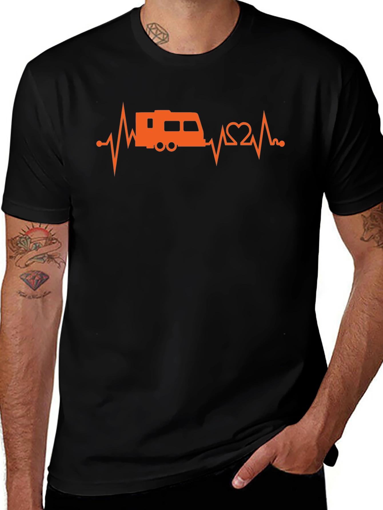 RV Heartbeat T-Shirt - Camping Life