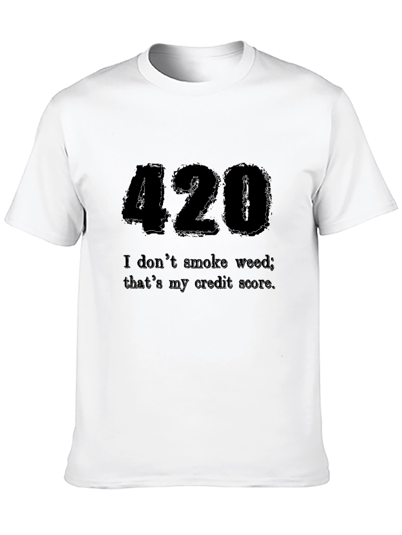 420 Credit Score Mens Black T-Shirt