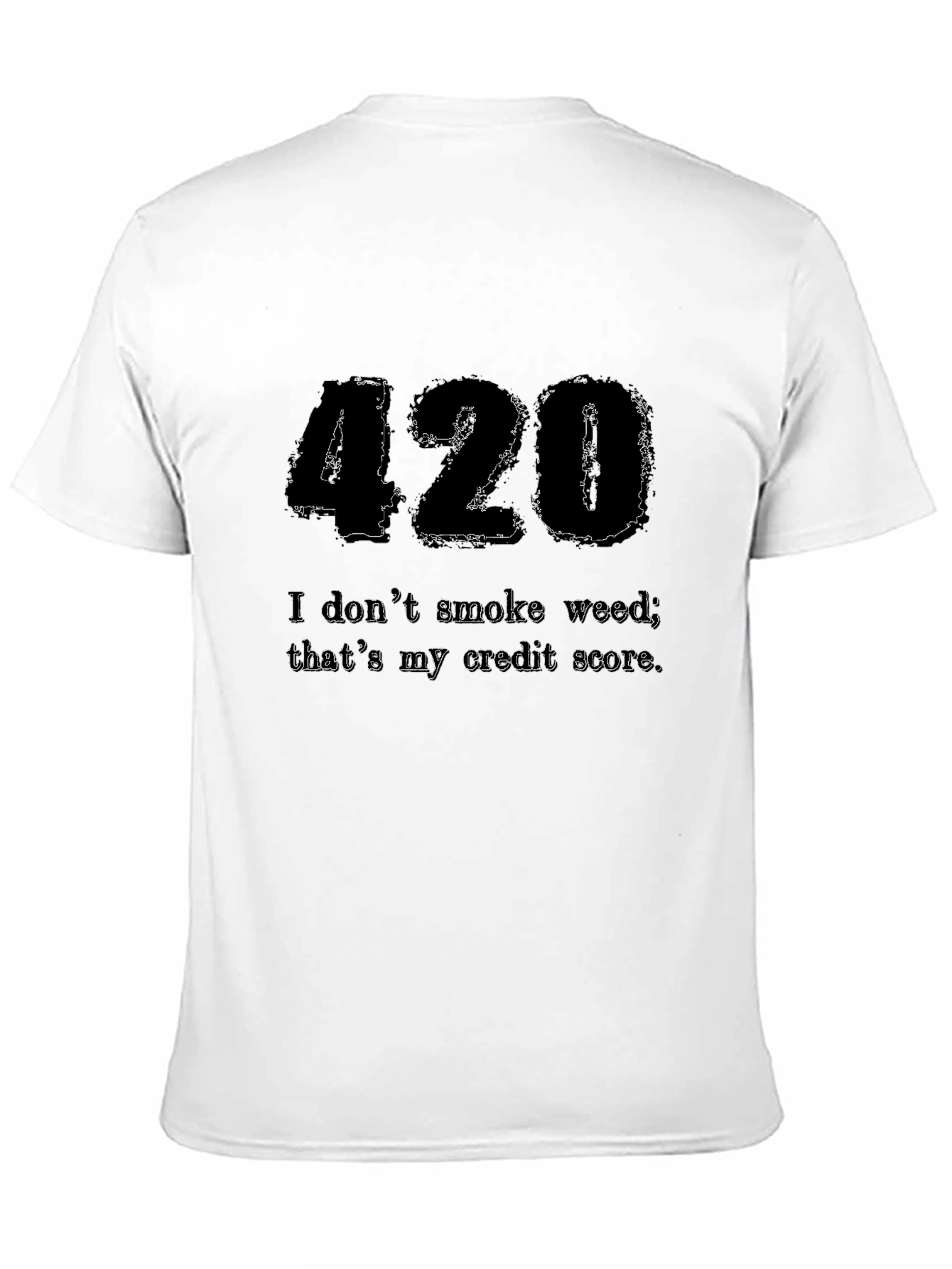 420 Credit Score Mens Black T-Shirt