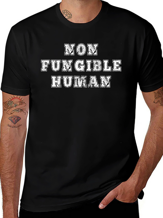 Non Fungible Human Black T-Shirt