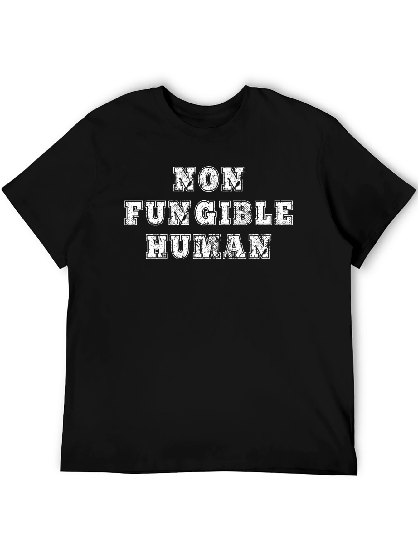 Non Fungible Human Black T-Shirt