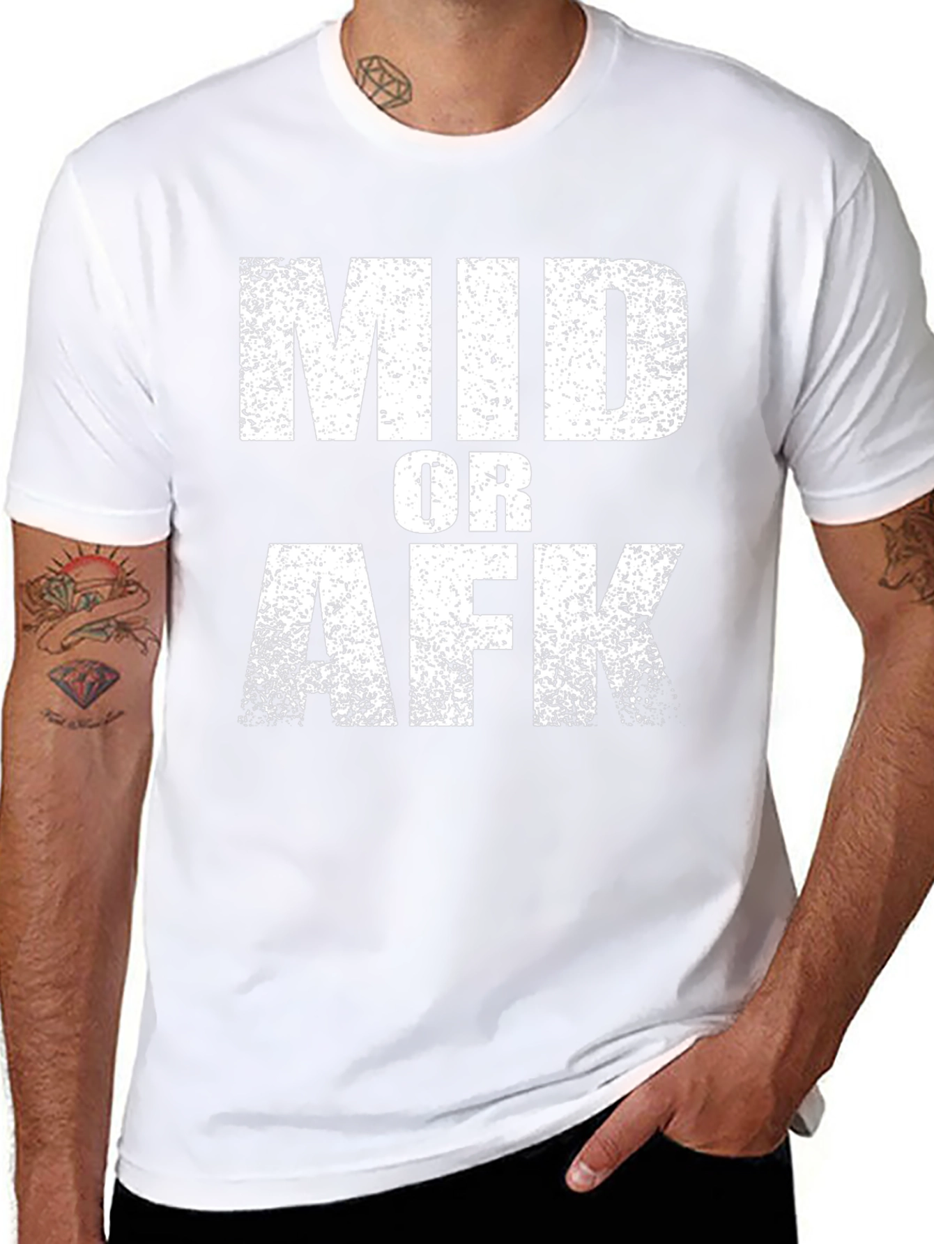 Mid or AFK Graphic T-Shirt