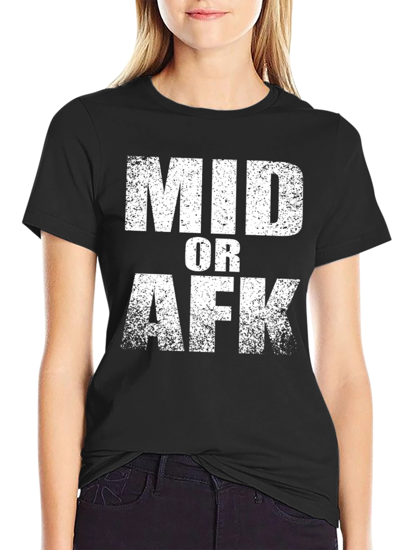 Mid or AFK Graphic T-Shirt