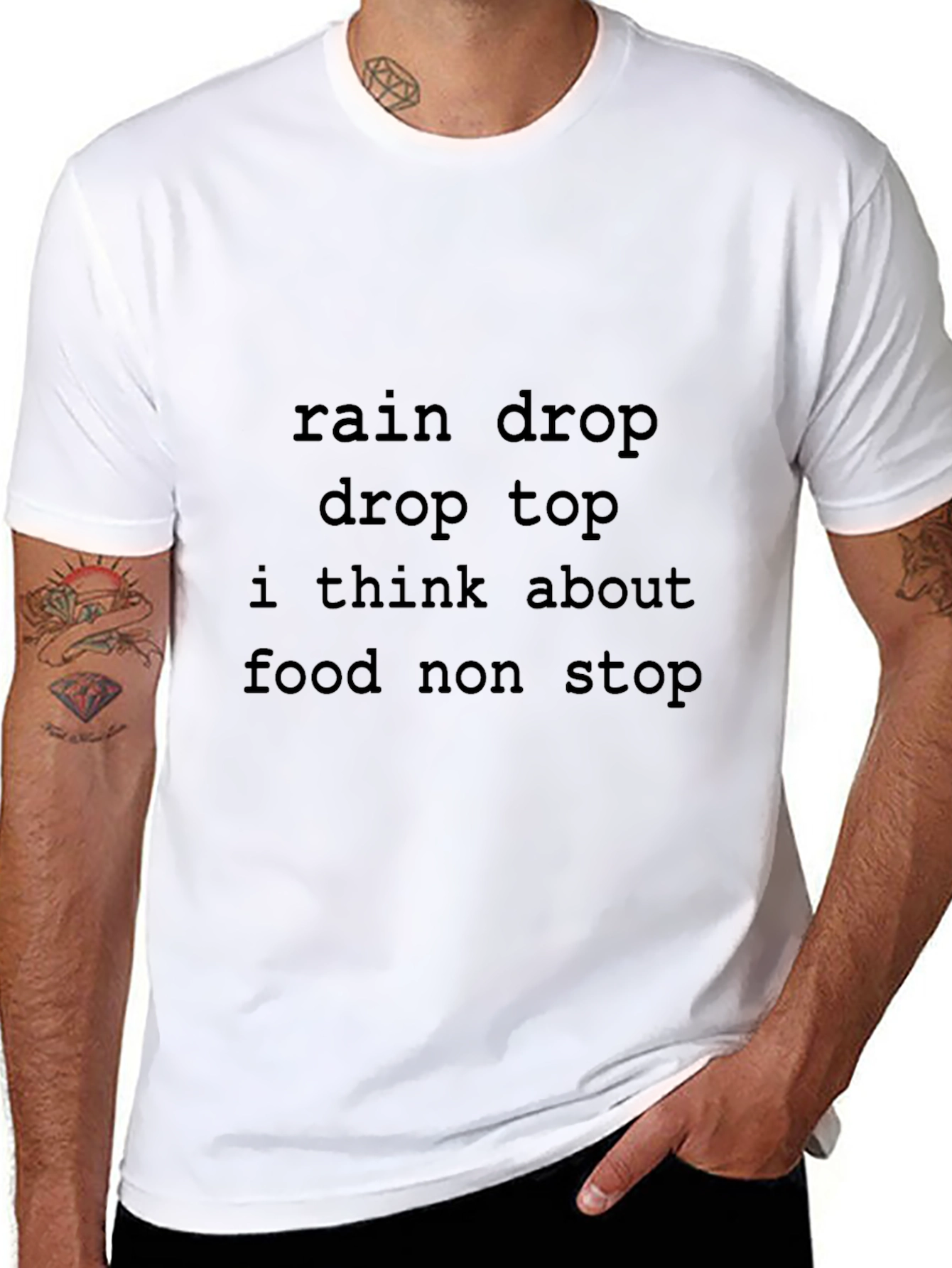 Rain Drop Foodie T-Shirt - Funny Food Lover Tee