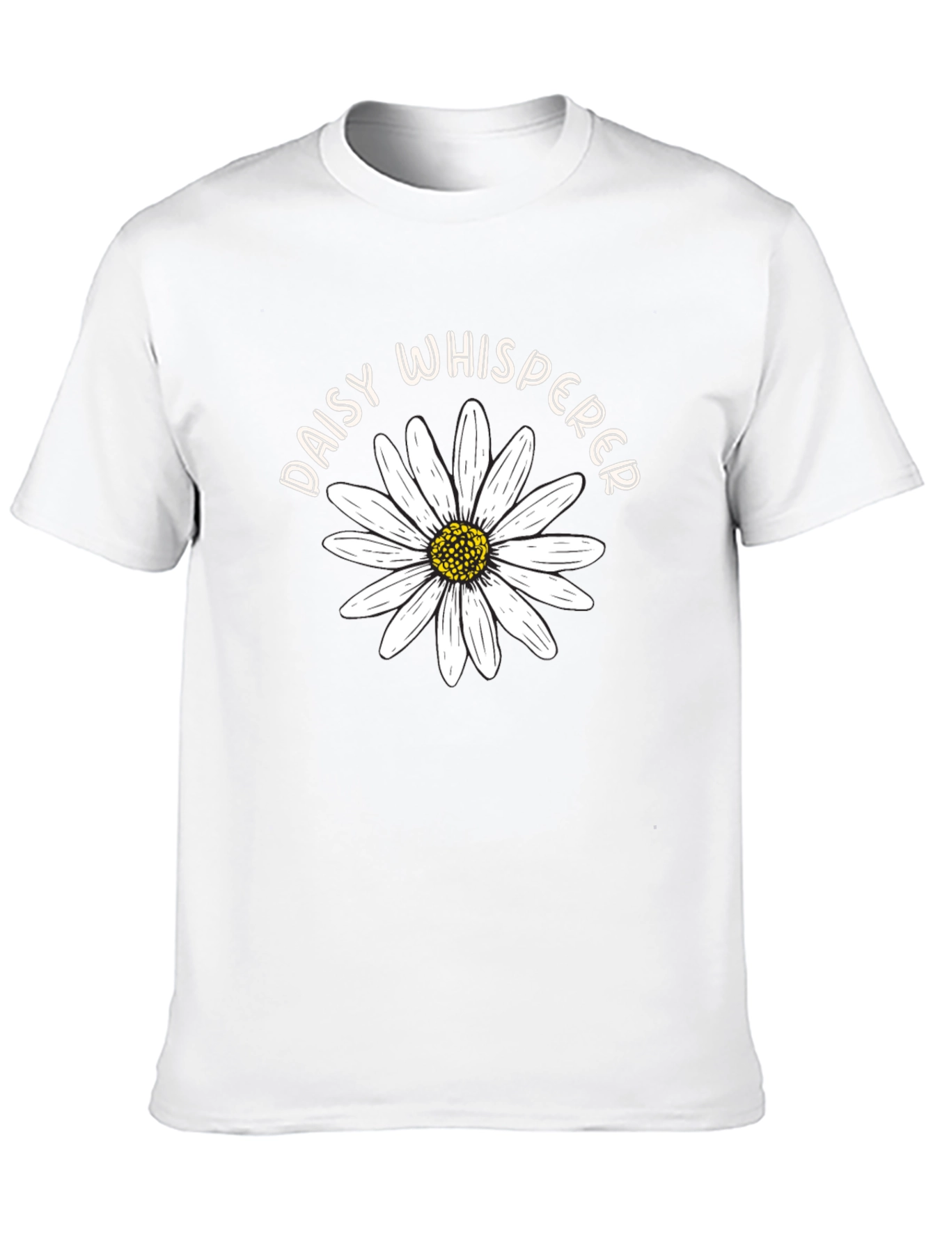 Daisy Whisperer Graphic Tee - Black Cotton T-Shirt