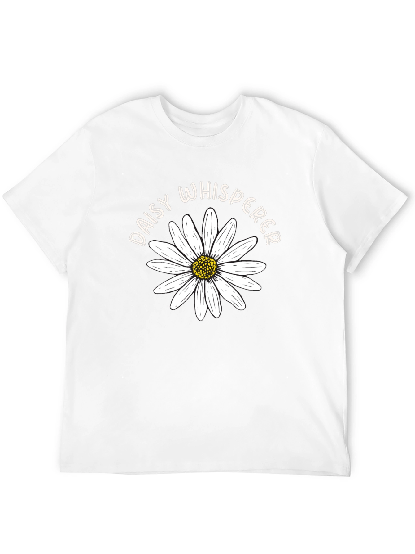 Daisy Whisperer Graphic Tee - Black Cotton T-Shirt