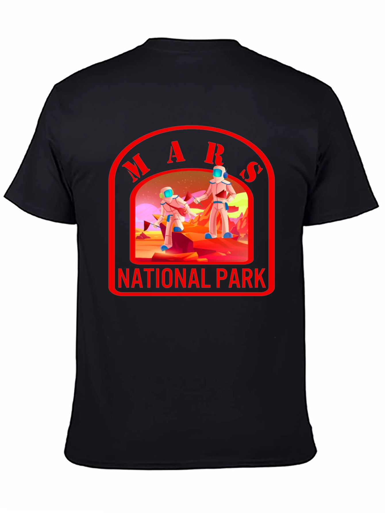 Mars National Park T-Shirt Space Graphic Tee
