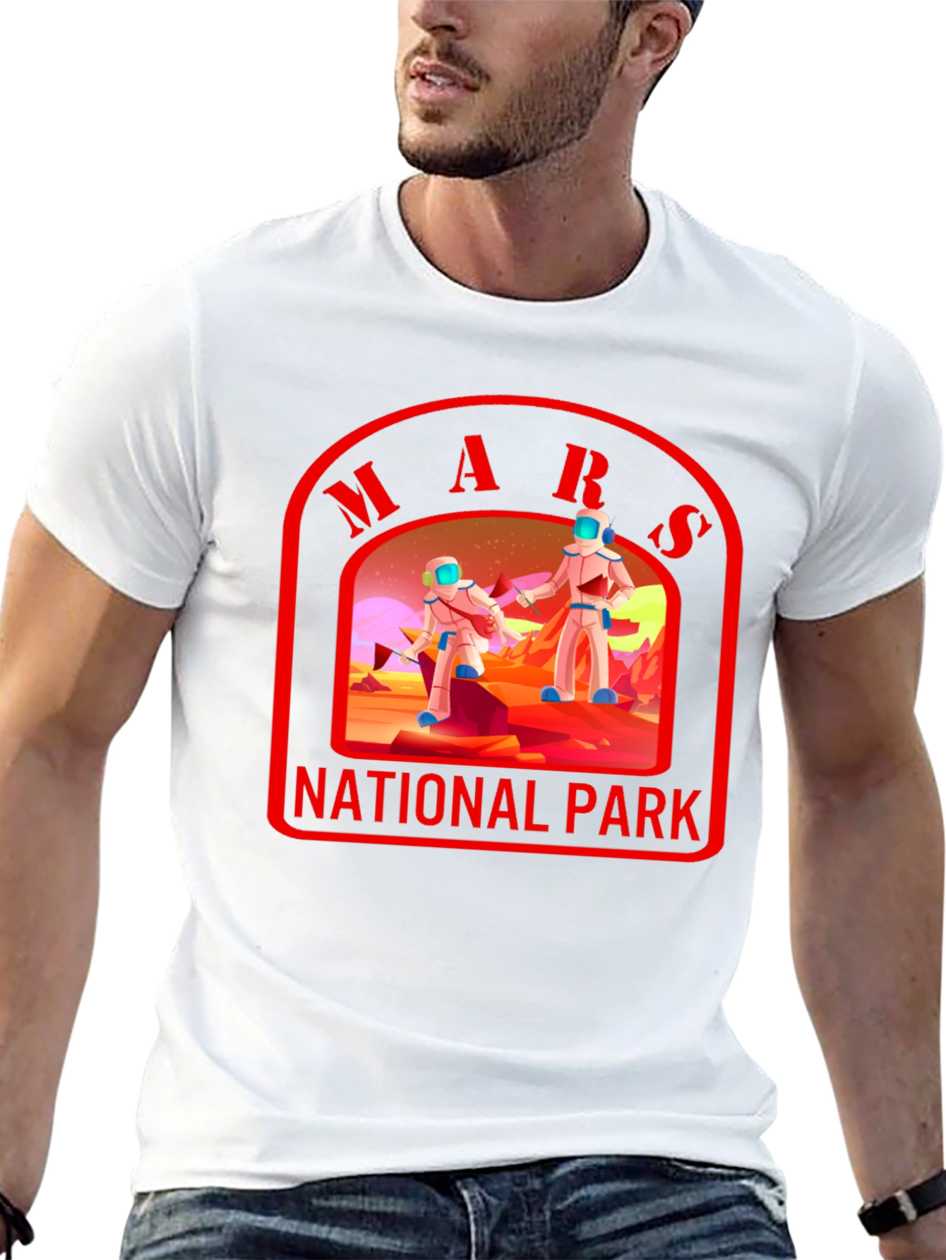 Mars National Park T-Shirt Space Graphic Tee