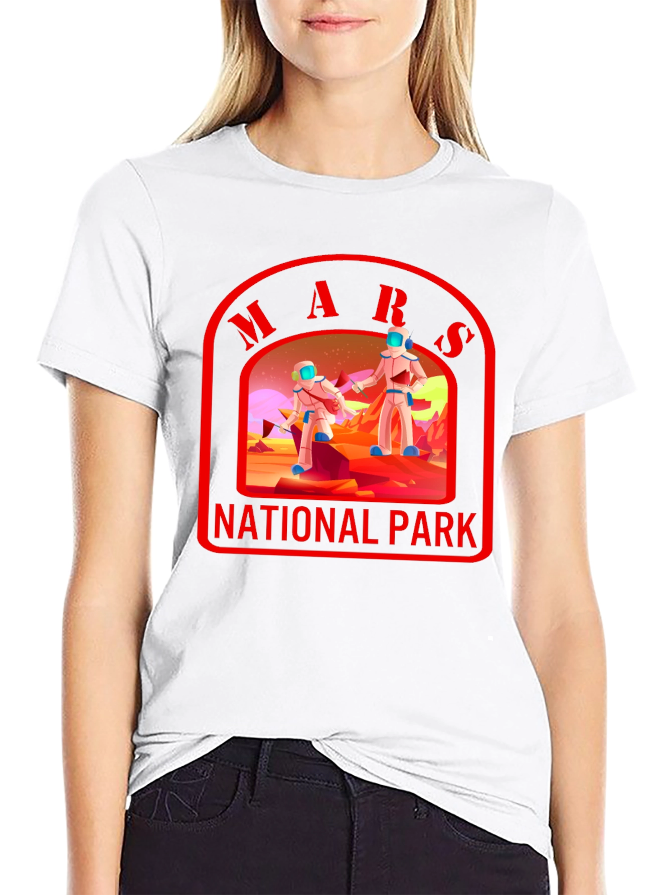Mars National Park T-Shirt Space Graphic Tee